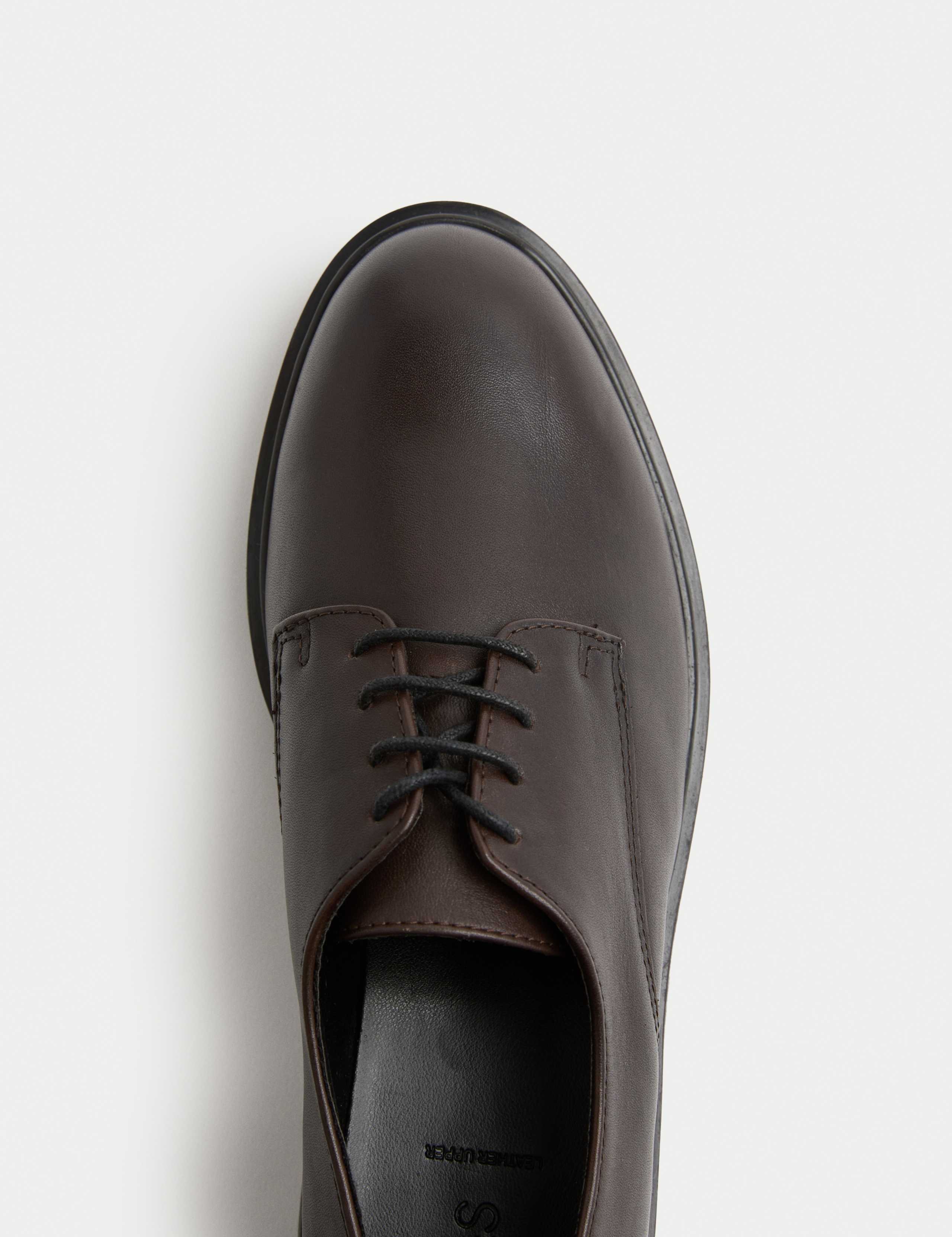 Leather Flat Lace Up Shoes 3 of 3