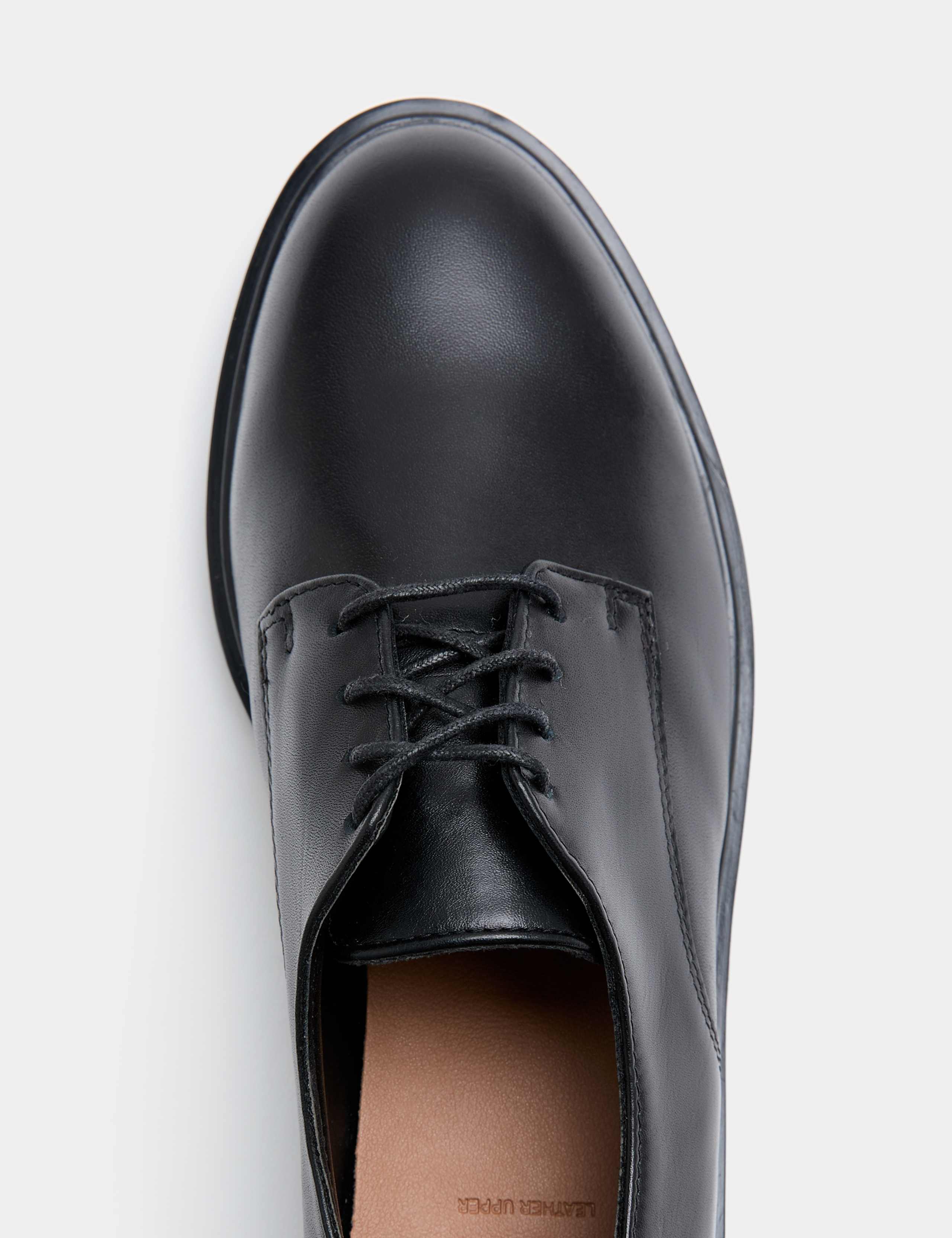 Leather Flat Lace Up Shoes 2 of 2