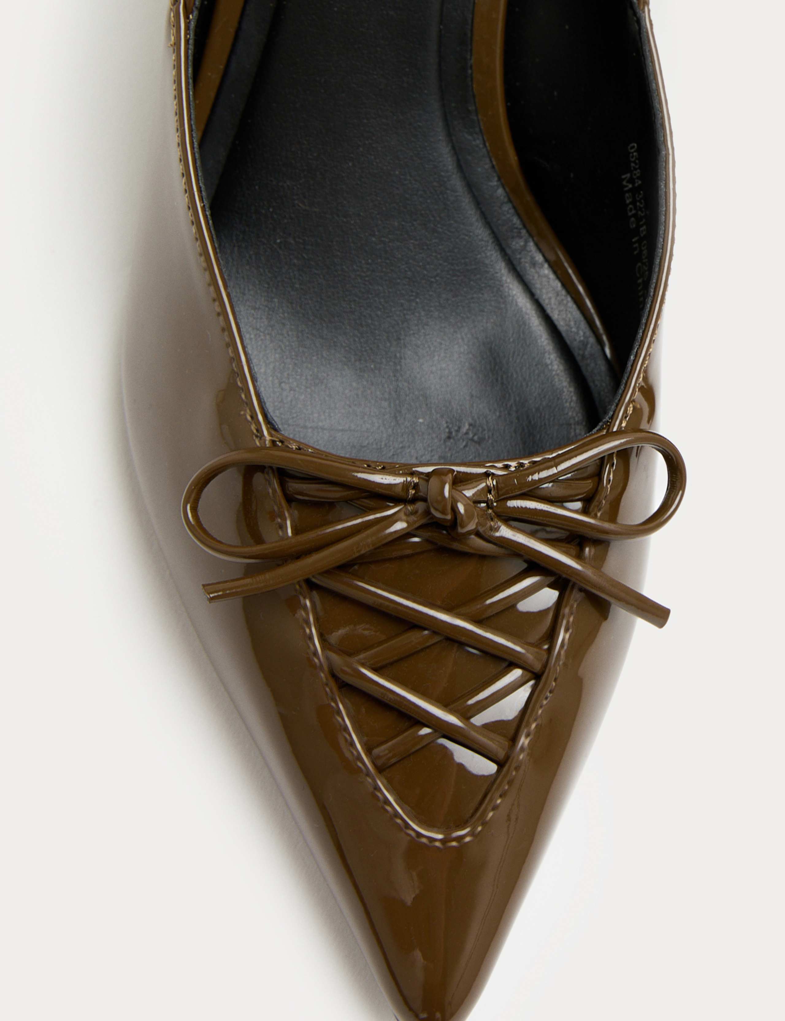 Lace Detail Stiletto Heel Court Shoes 3 of 3