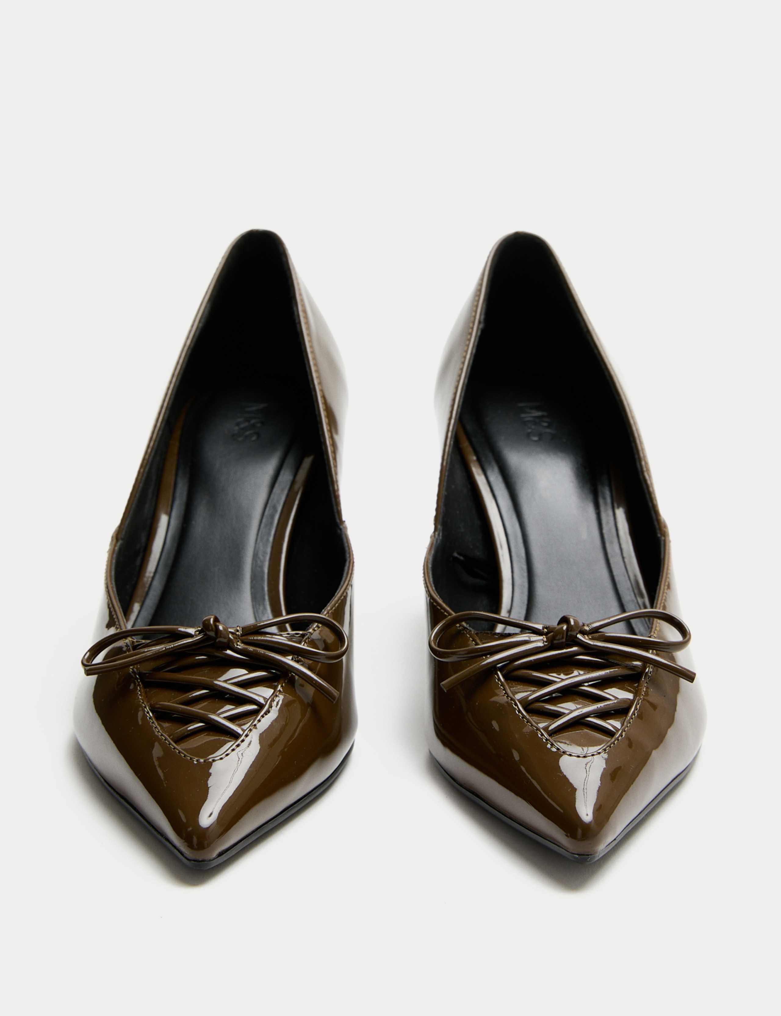 Lace Detail Stiletto Heel Court Shoes 2 of 3