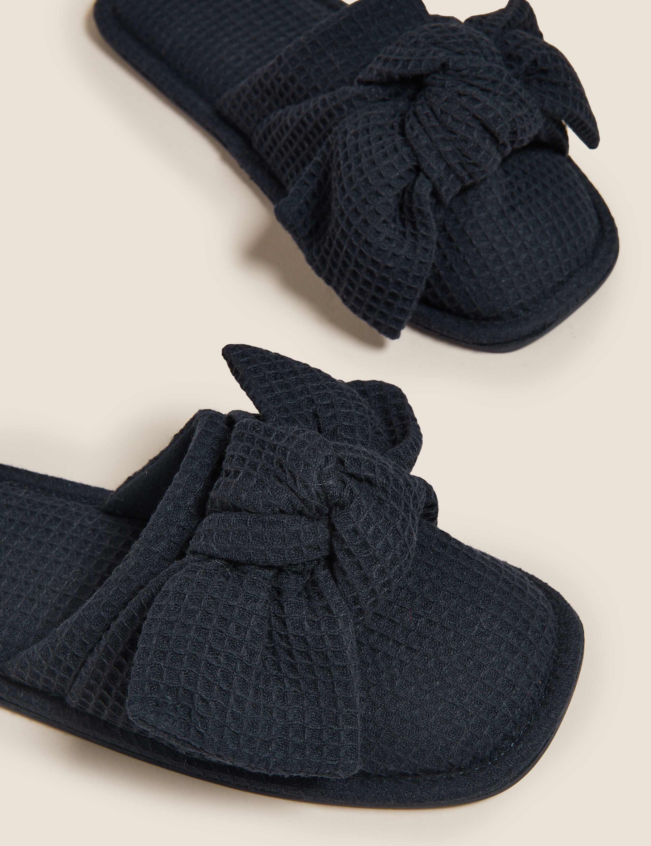 Bow Square Toe Mule Slippers 5 of 6