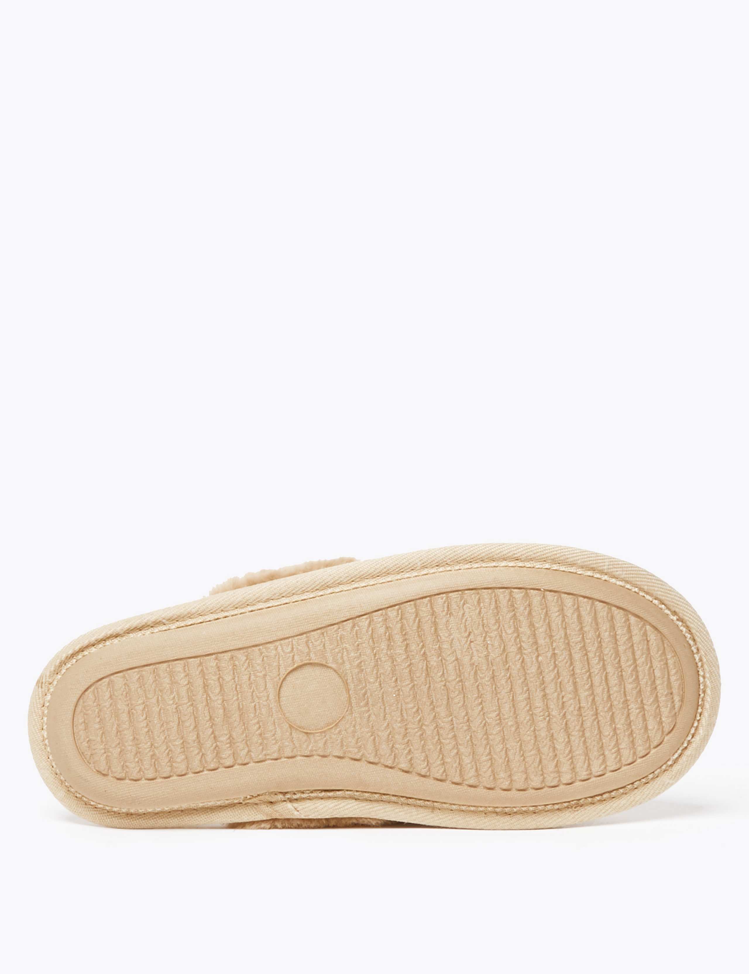 Glitter Faux Fur Mule Slippers 5 of 5