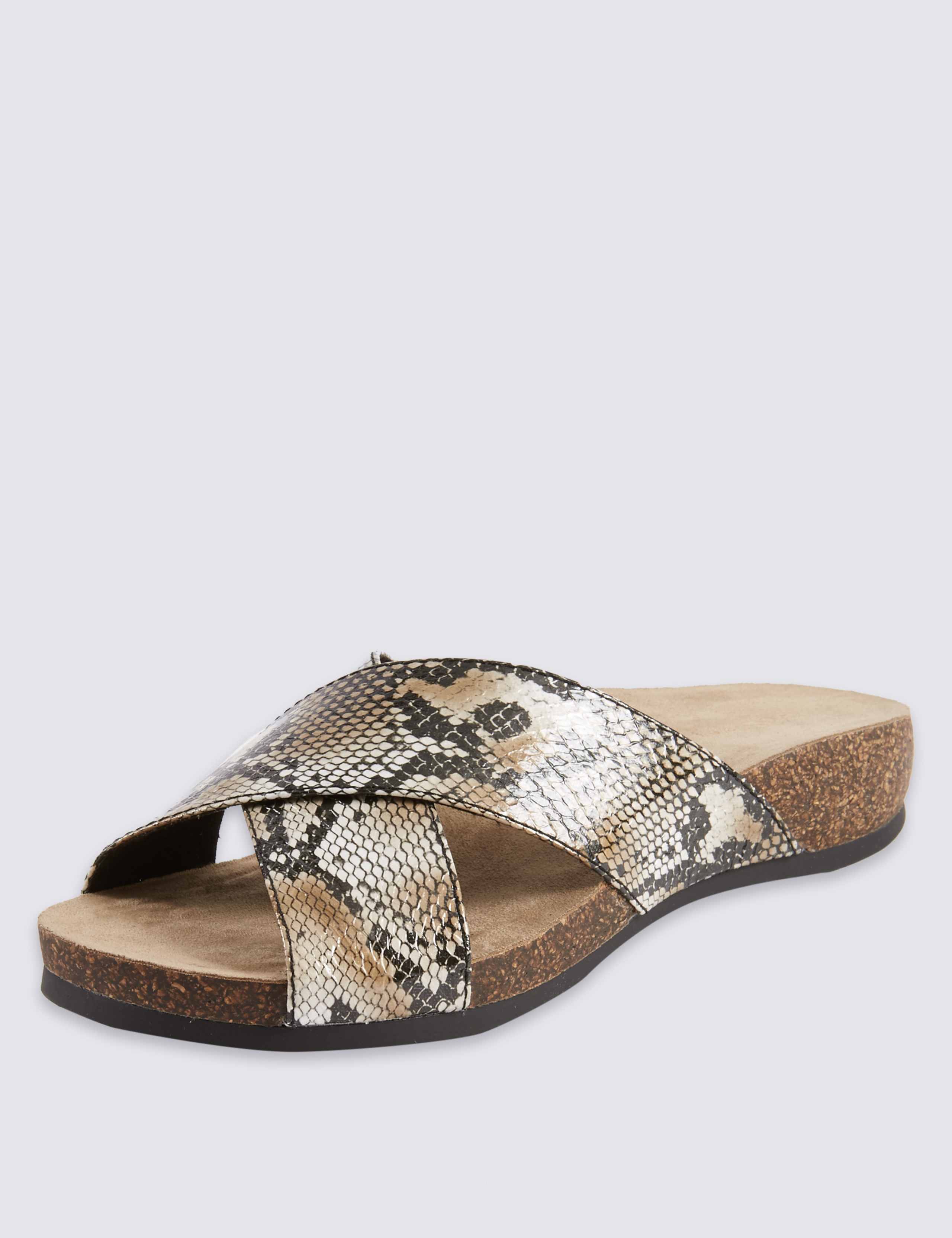 Faux Snakeskin Sandals 1 of 5