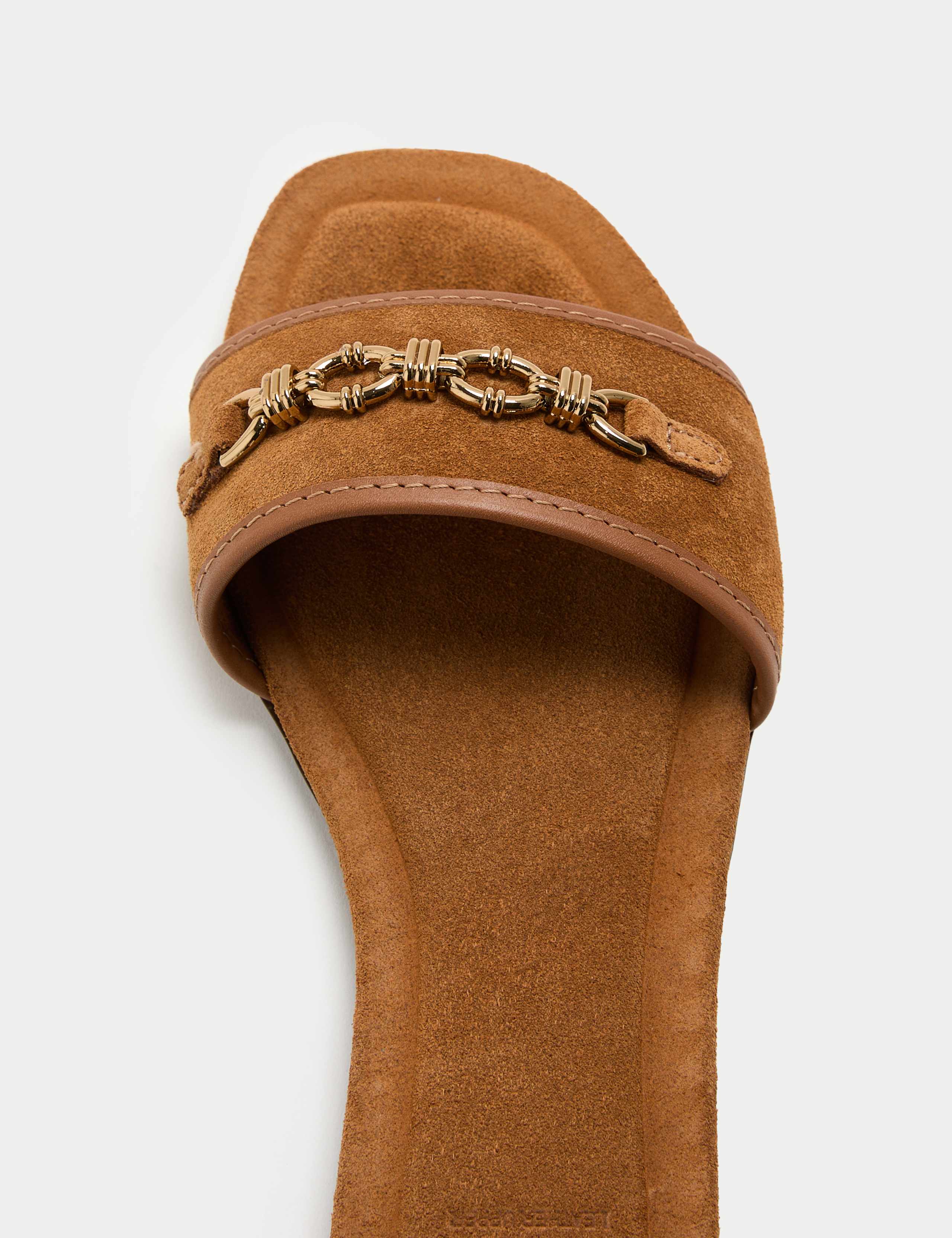 Suede Trim Flat Mules 3 of 3