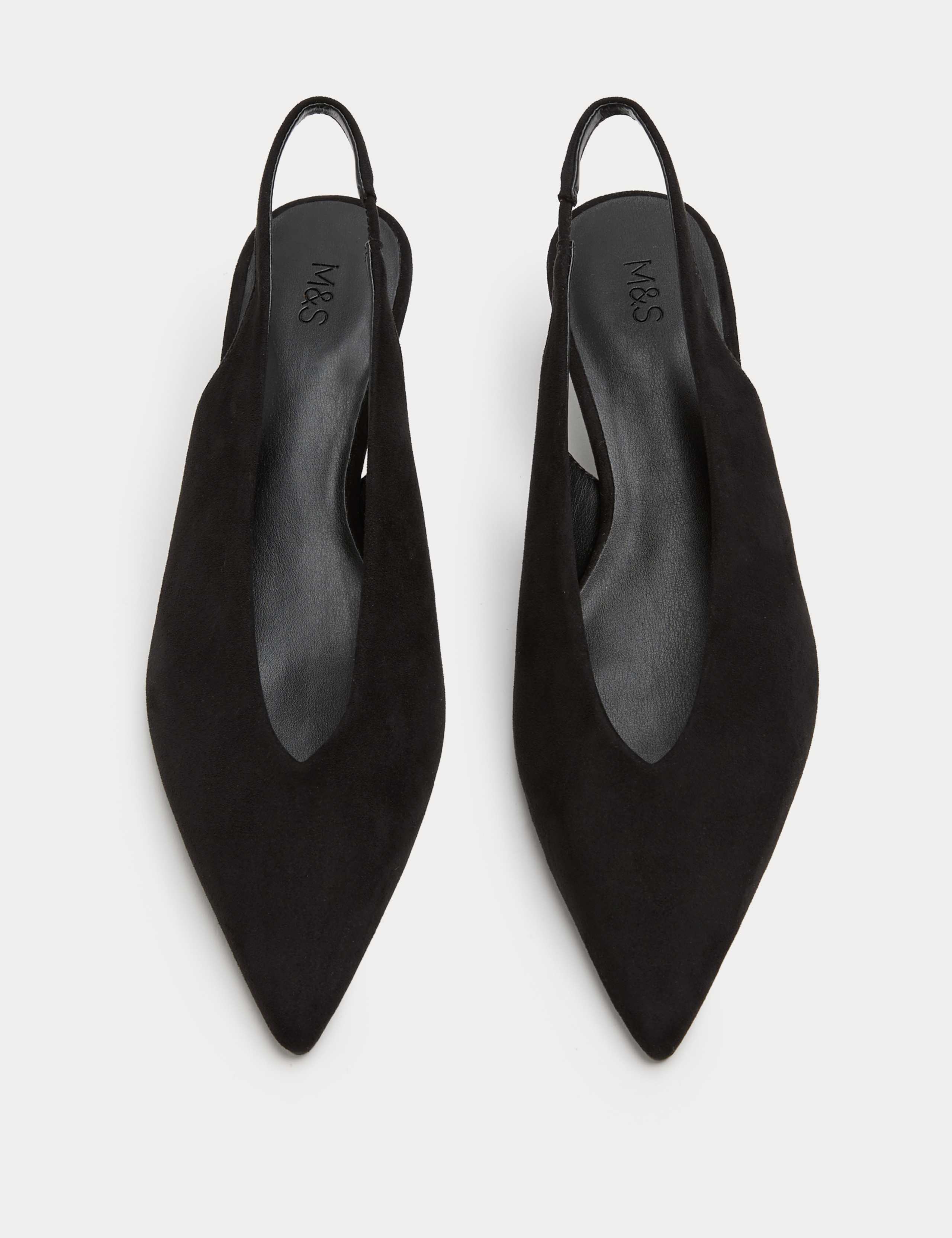 Kitten Heel Pointed Slingback Shoes 1 of 3