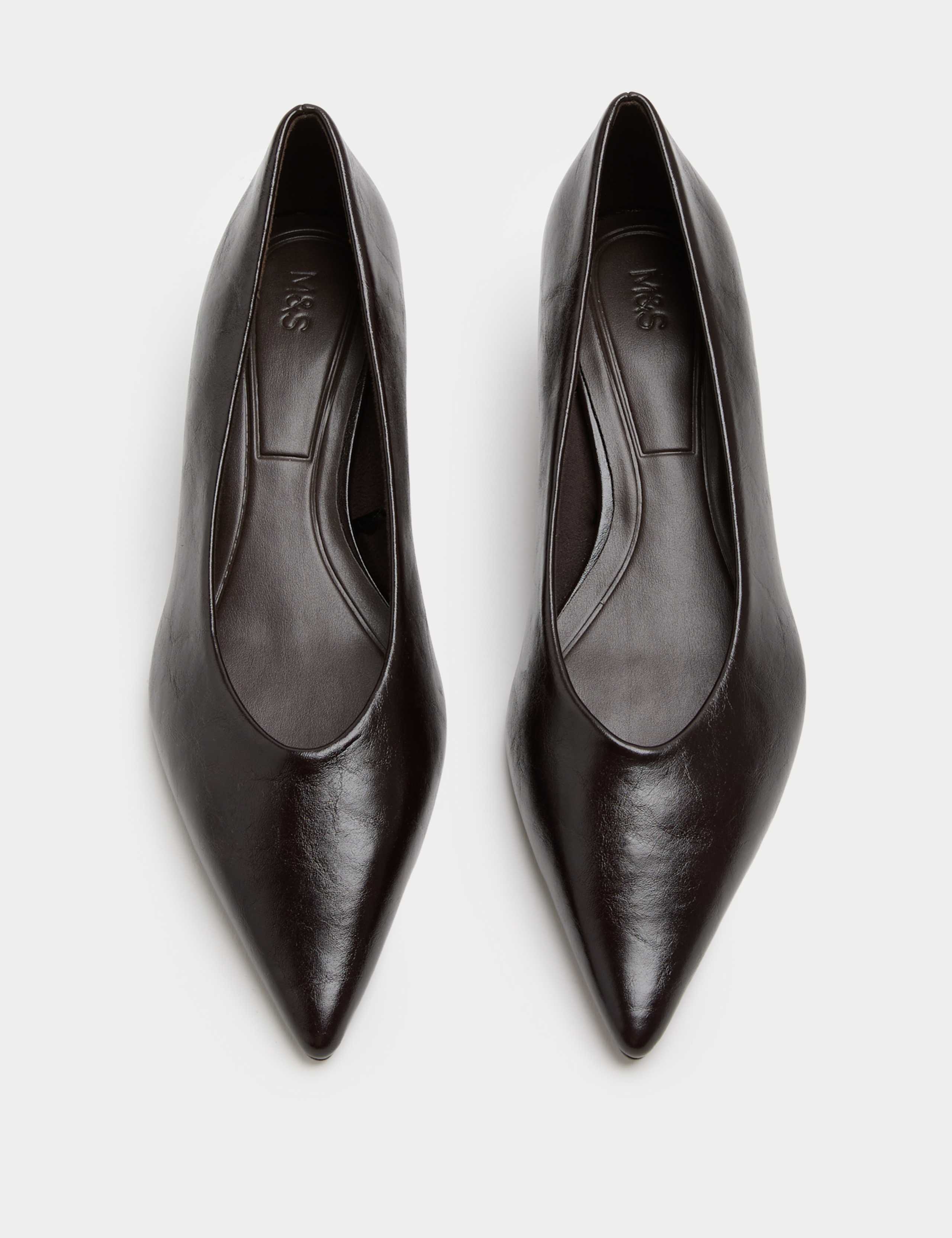 Kitten Heel Pointed Court Shoes 3 of 3