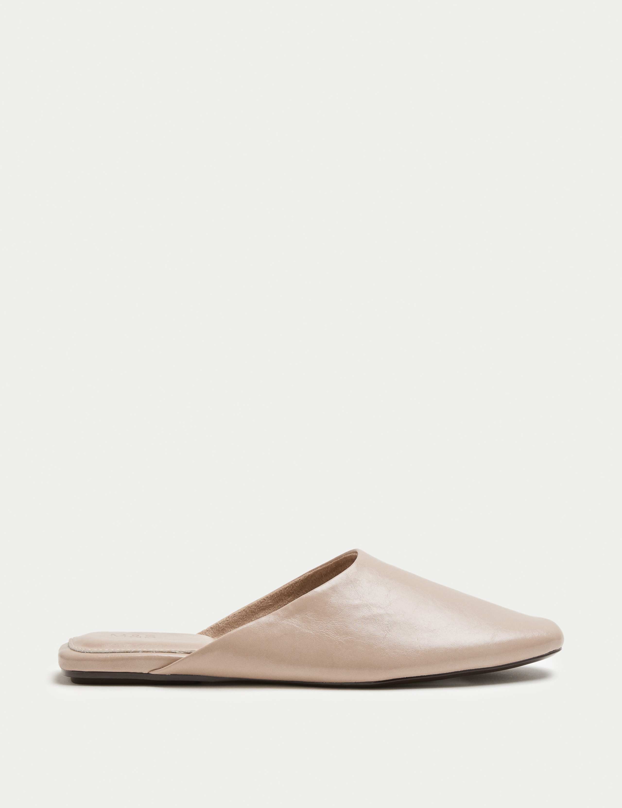 Slip On Flat Square Toe Mules 2 of 3