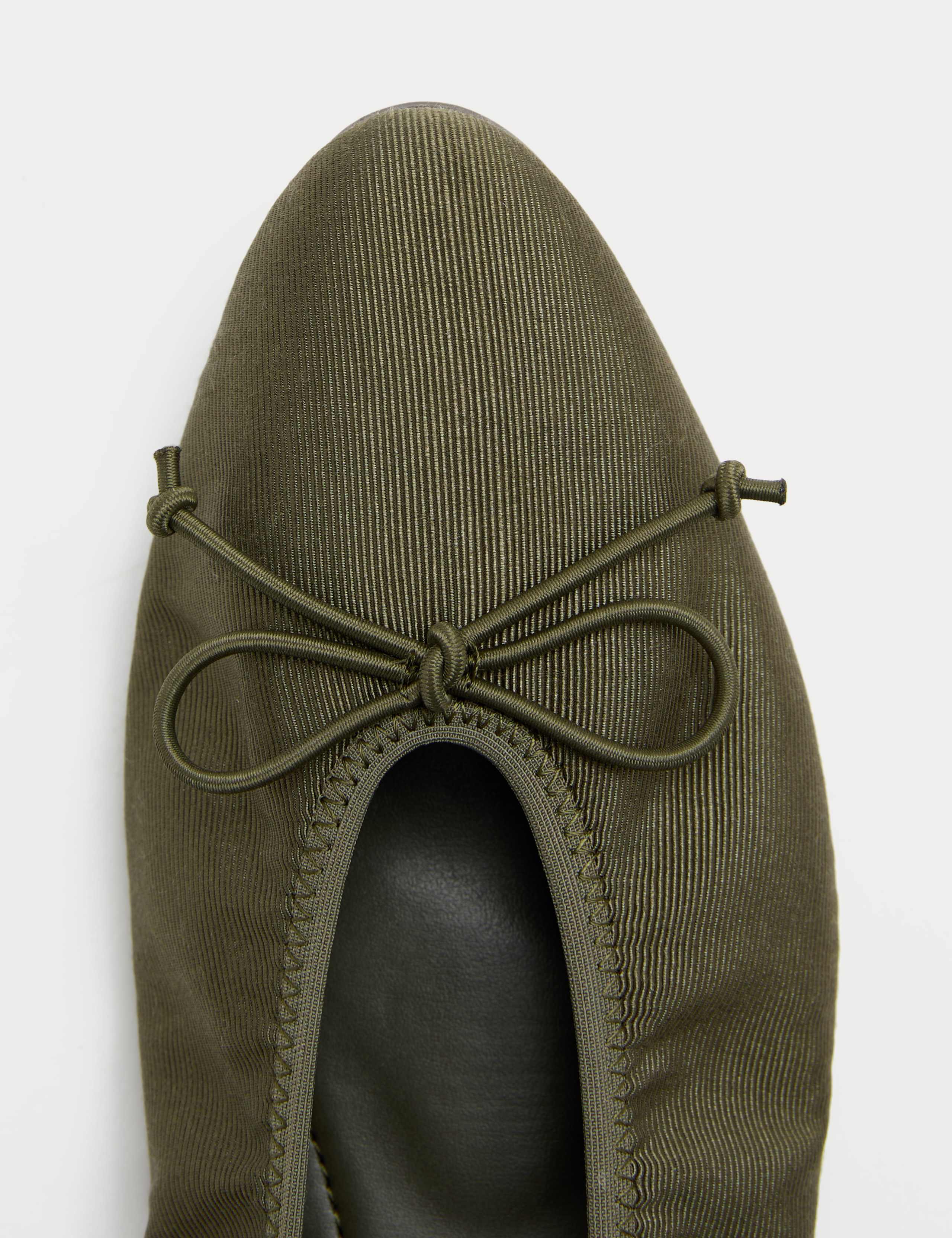 Satin Flat Ballet Pumps 3 of 3