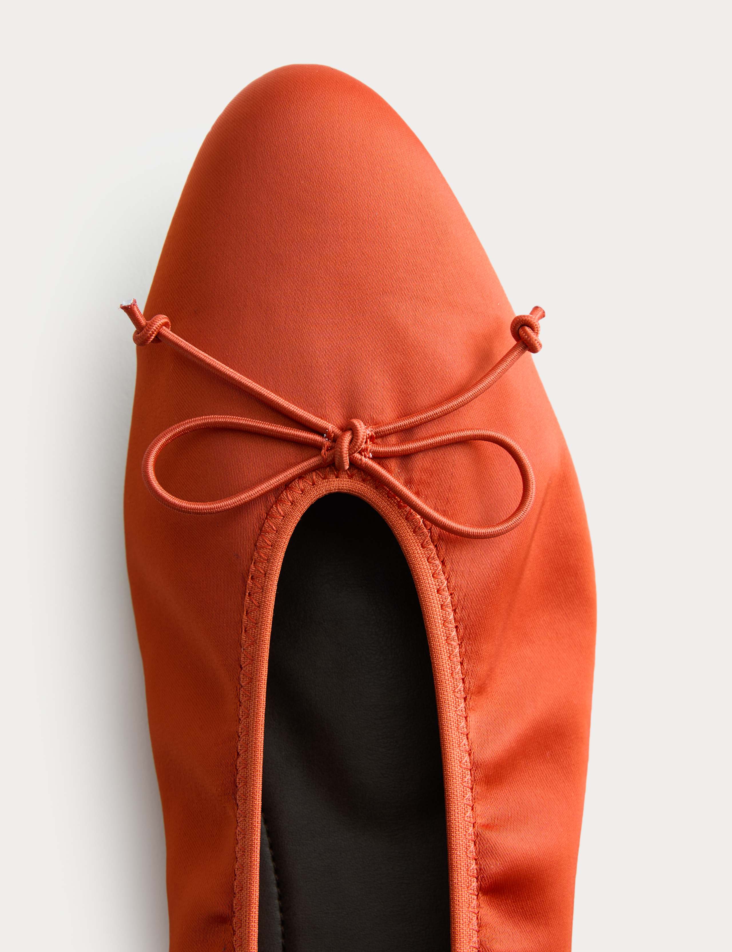 Satin Flat Ballet Pumps 3 of 3