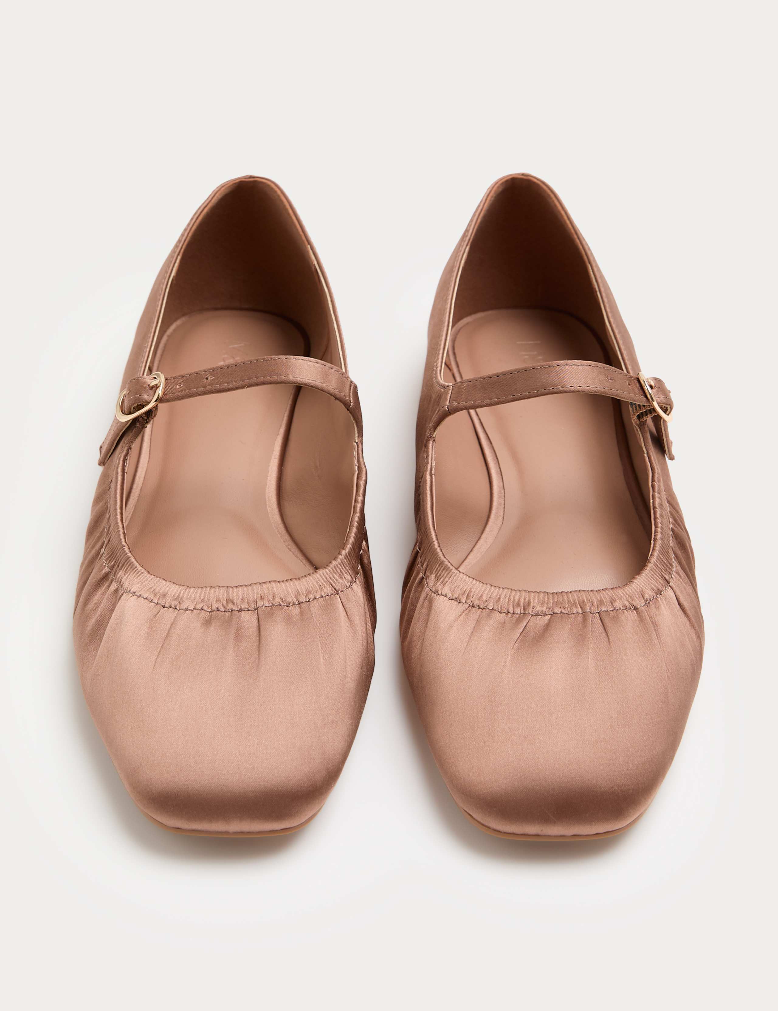 Satin Flat Mary Jane Ballet Pump 2 of 3