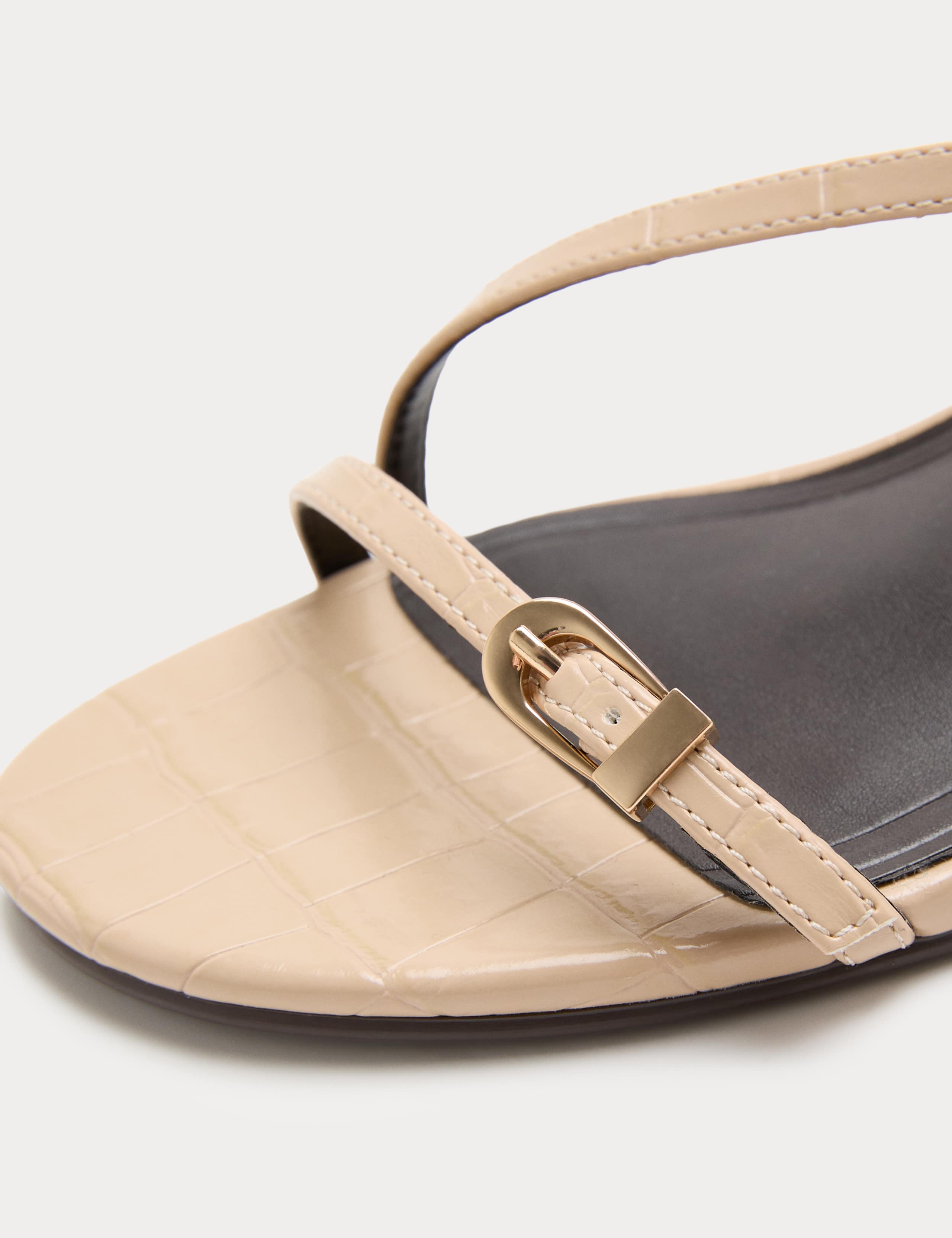 Buckle Strappy Kitten Heel Sandals 3 of 3