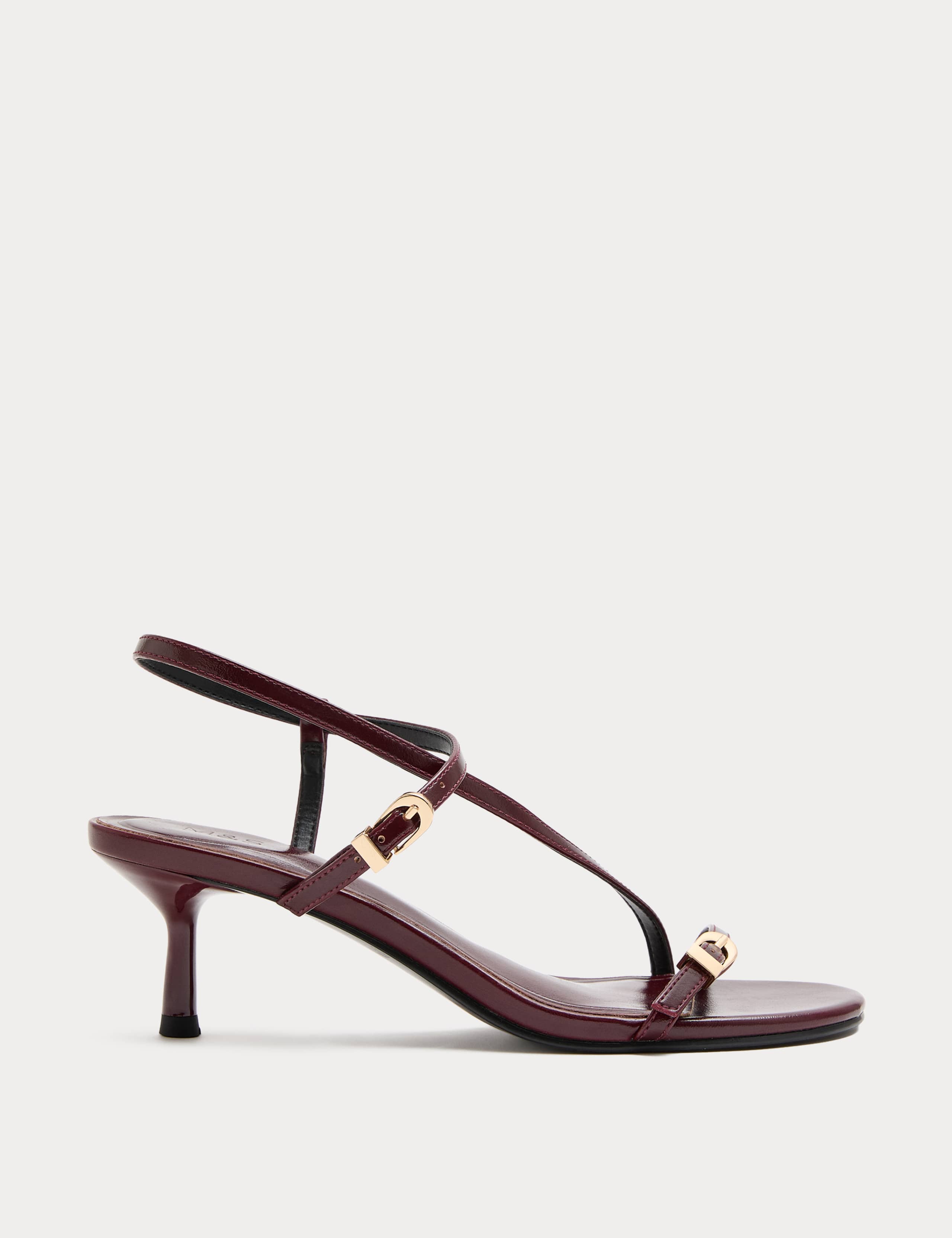 Buckle Strappy Kitten Heel Sandals 2 of 3