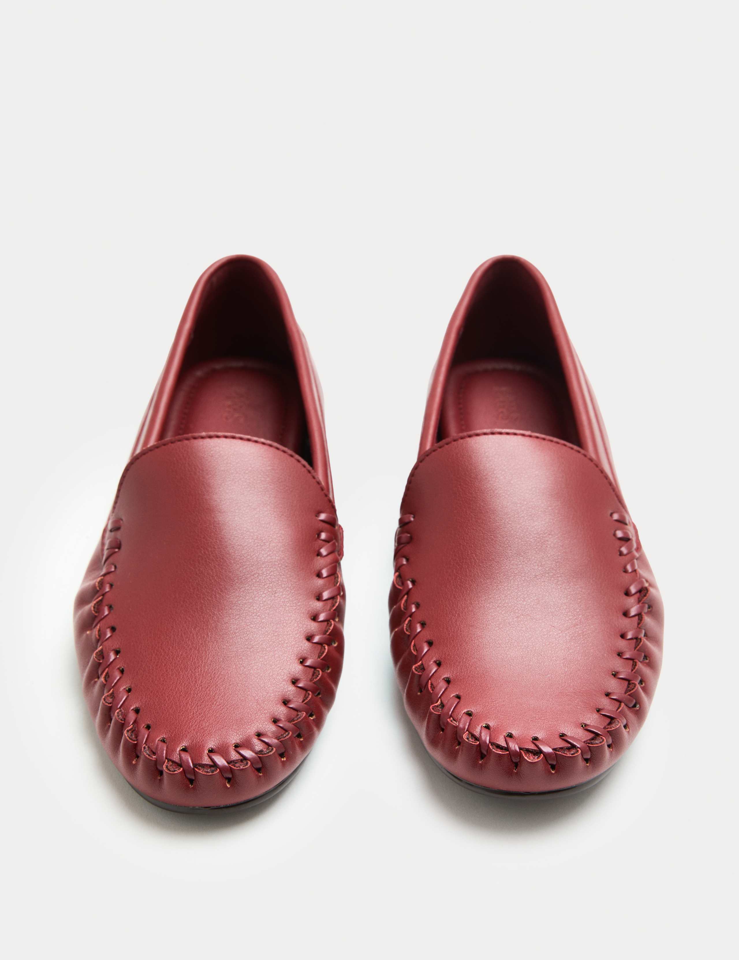 Whip Stitch Detail Slip On Loafers 1 of 3