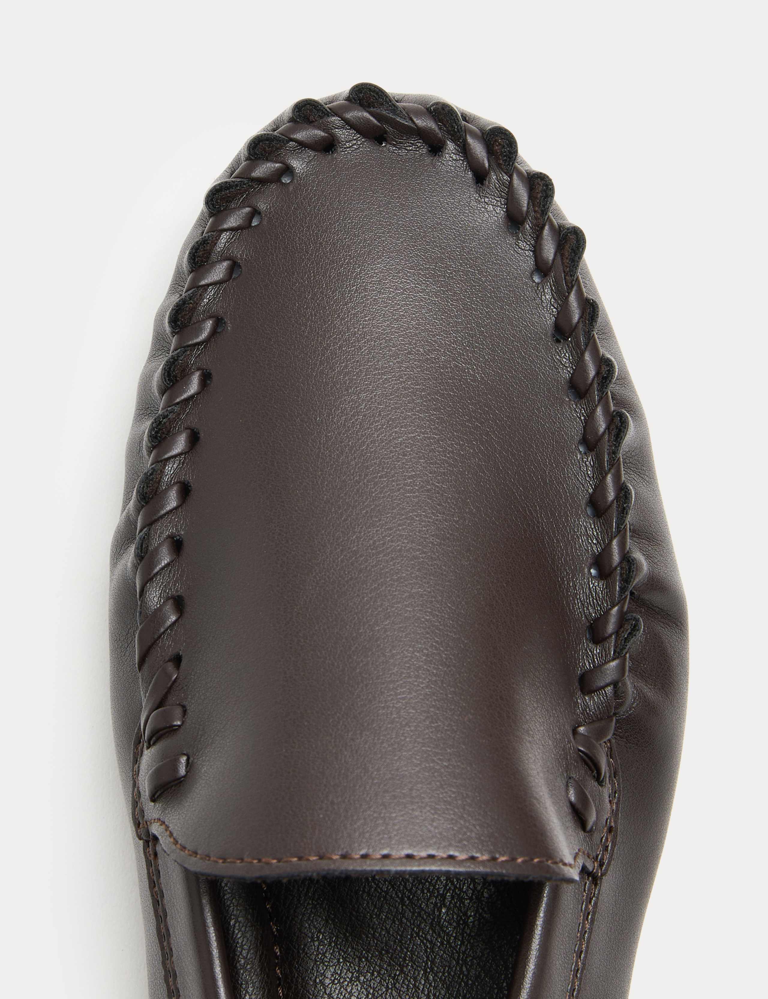 Whip Stitch Detail Slip On Loafers 3 of 3