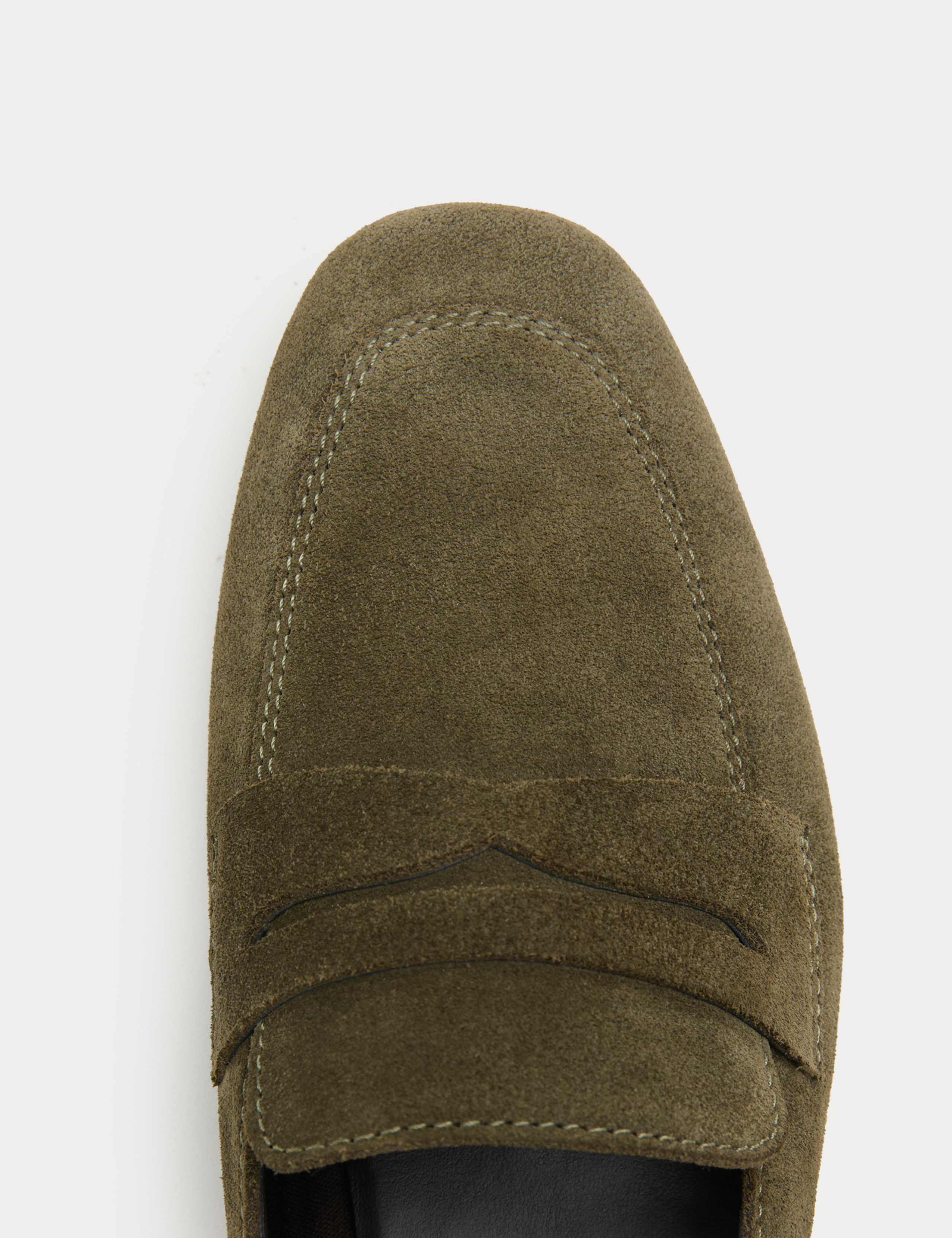 Suede Flat Chisel Toe Loafers 3 of 3