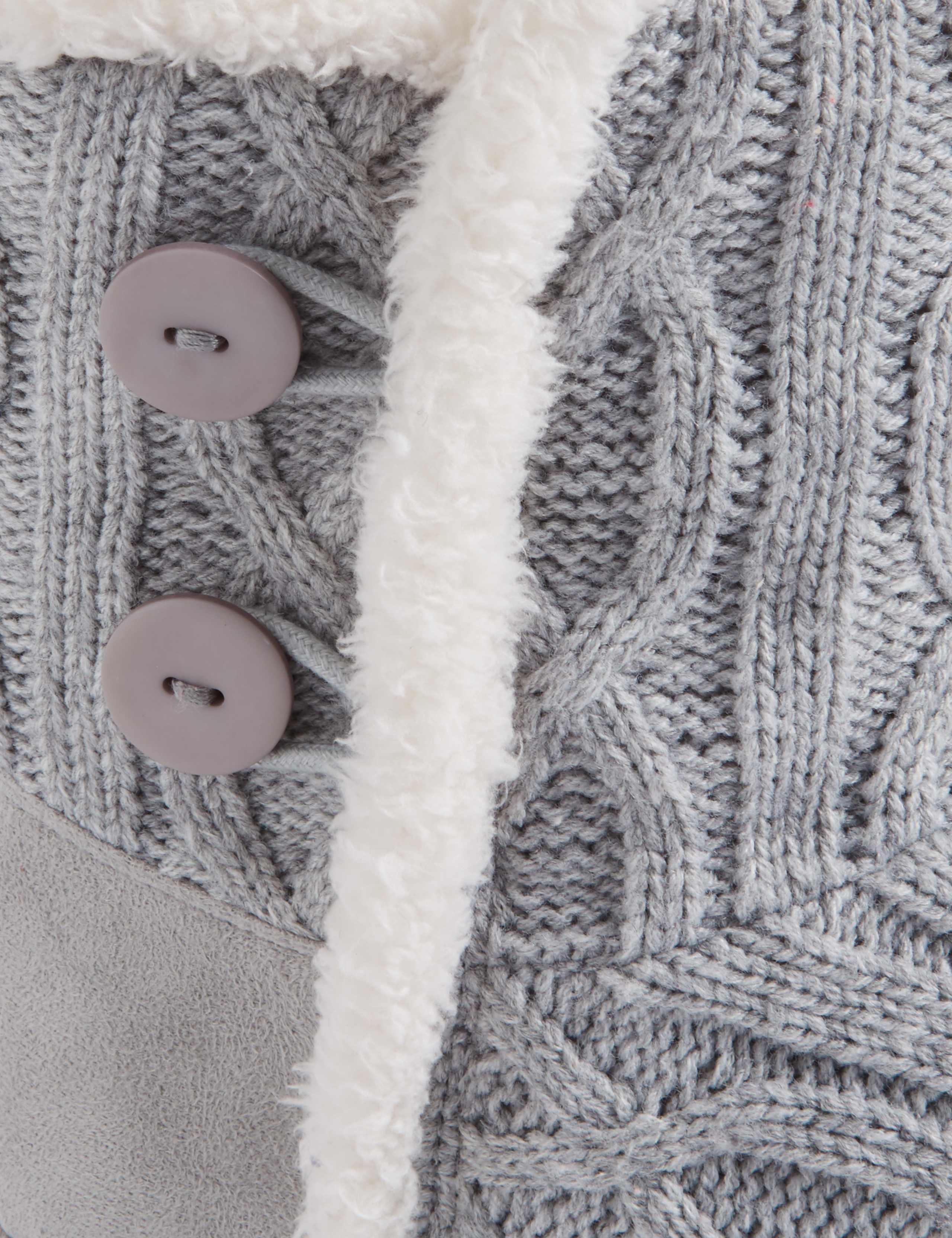 Cable Knit Slipper Boots 6 of 6