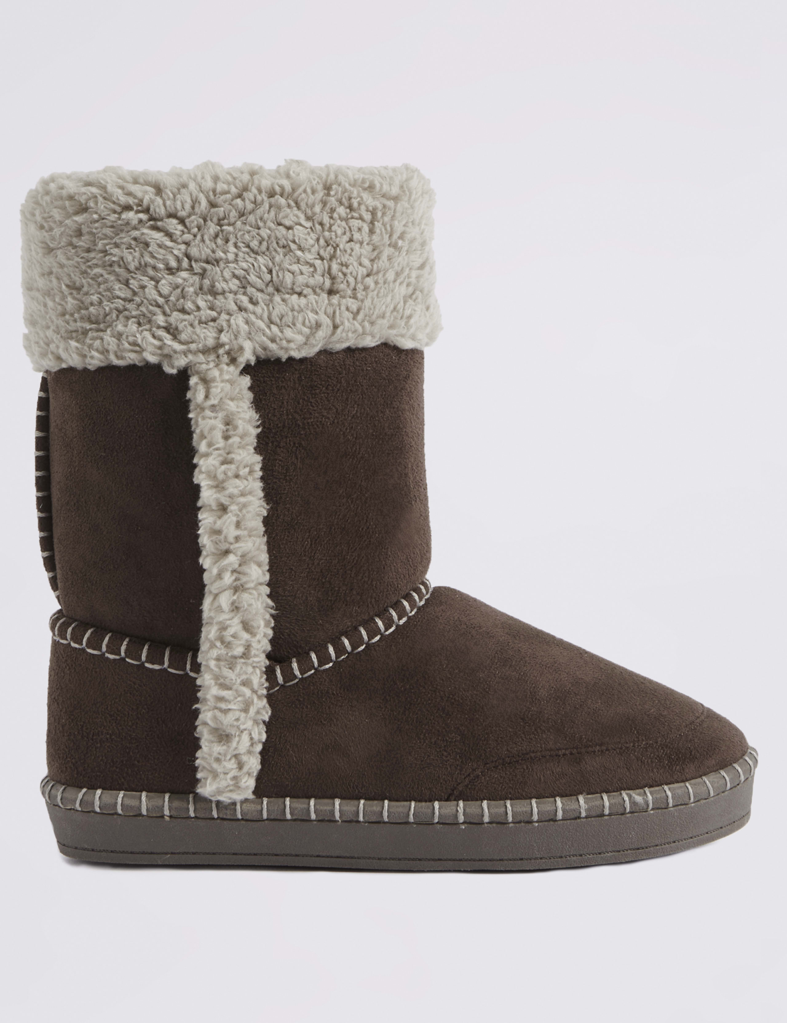 Fur Slipper Boots 2 of 6