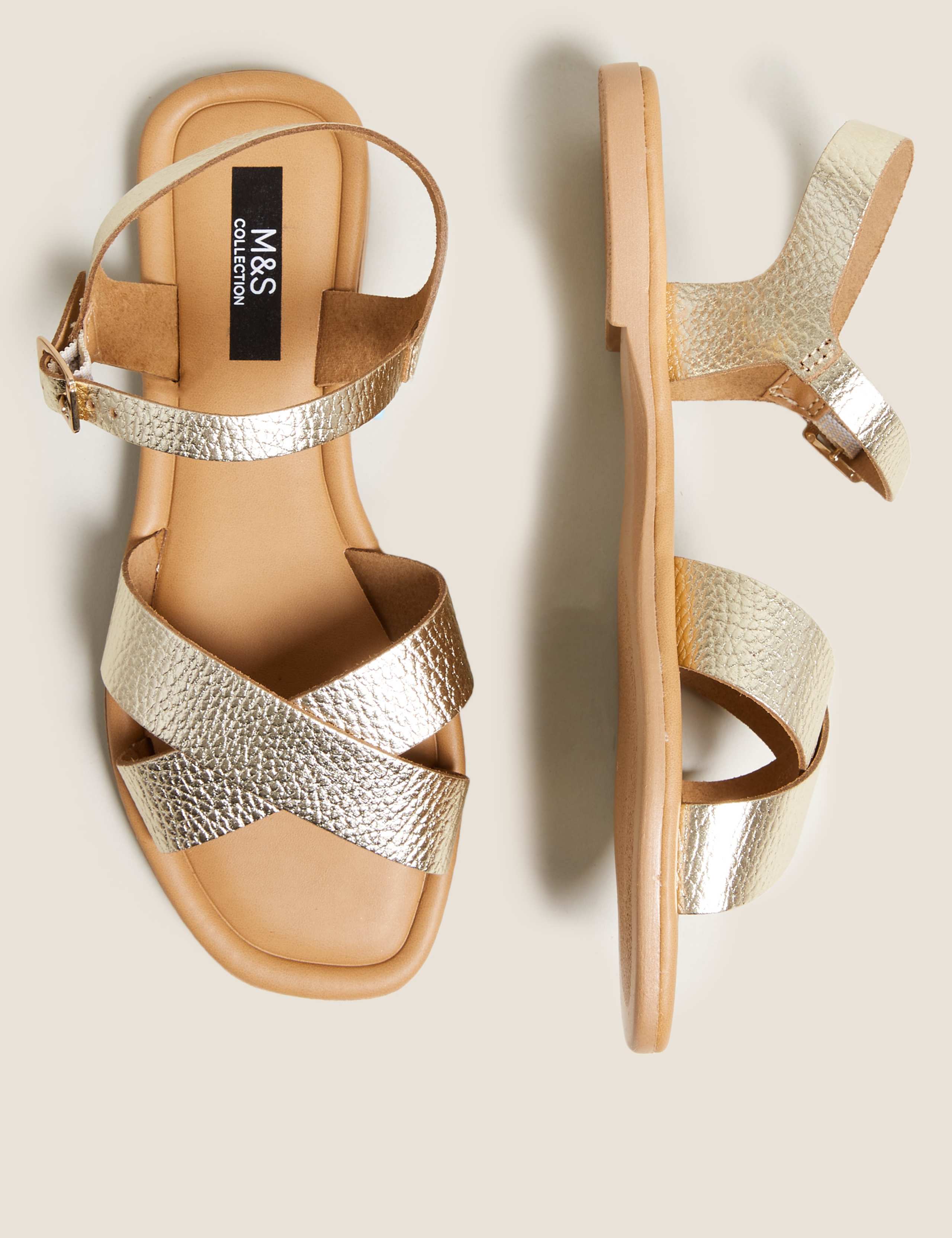 Leather Open Toe Sandals 3 of 5