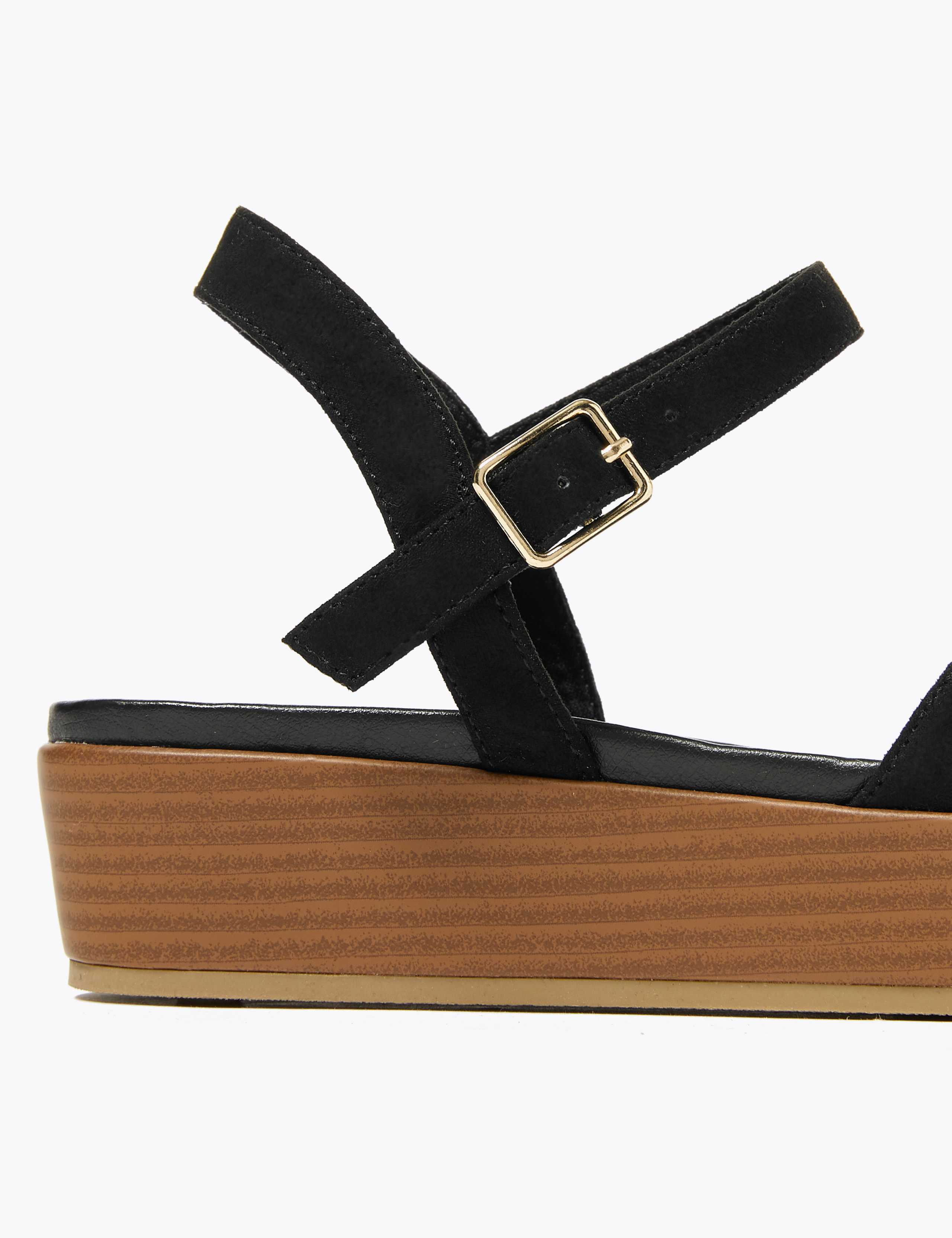 Ankle Strap Flatform Open Toe Sandals 3 of 4