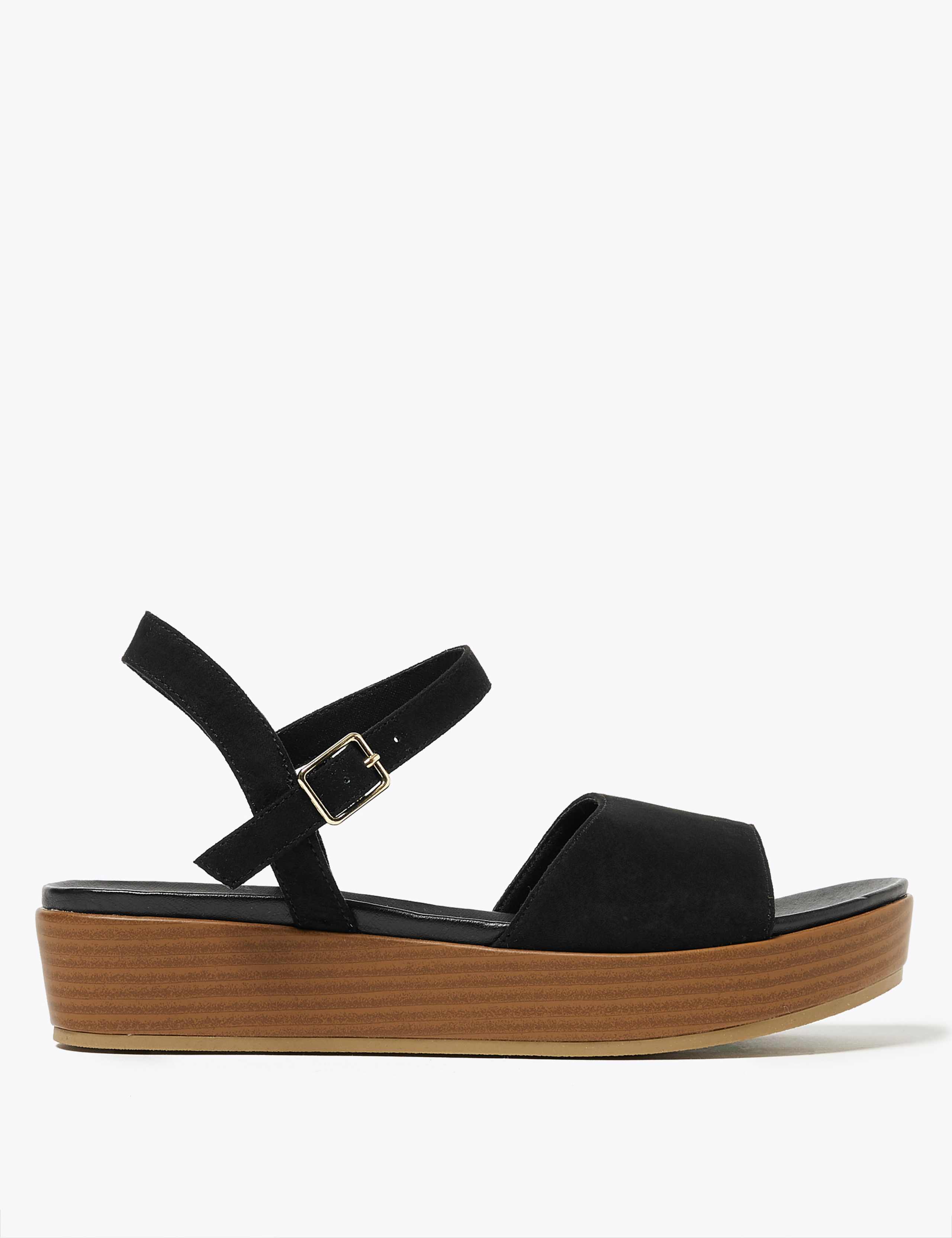 Ankle Strap Flatform Open Toe Sandals 1 of 4