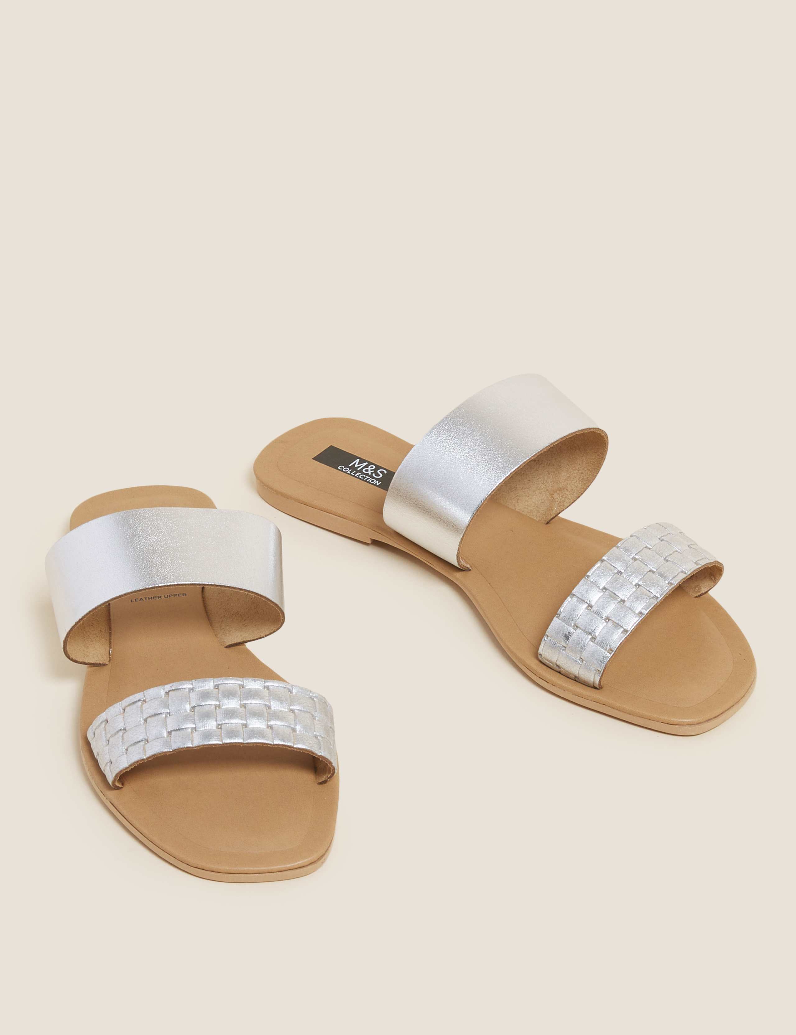 Leather Flat Mules 2 of 5
