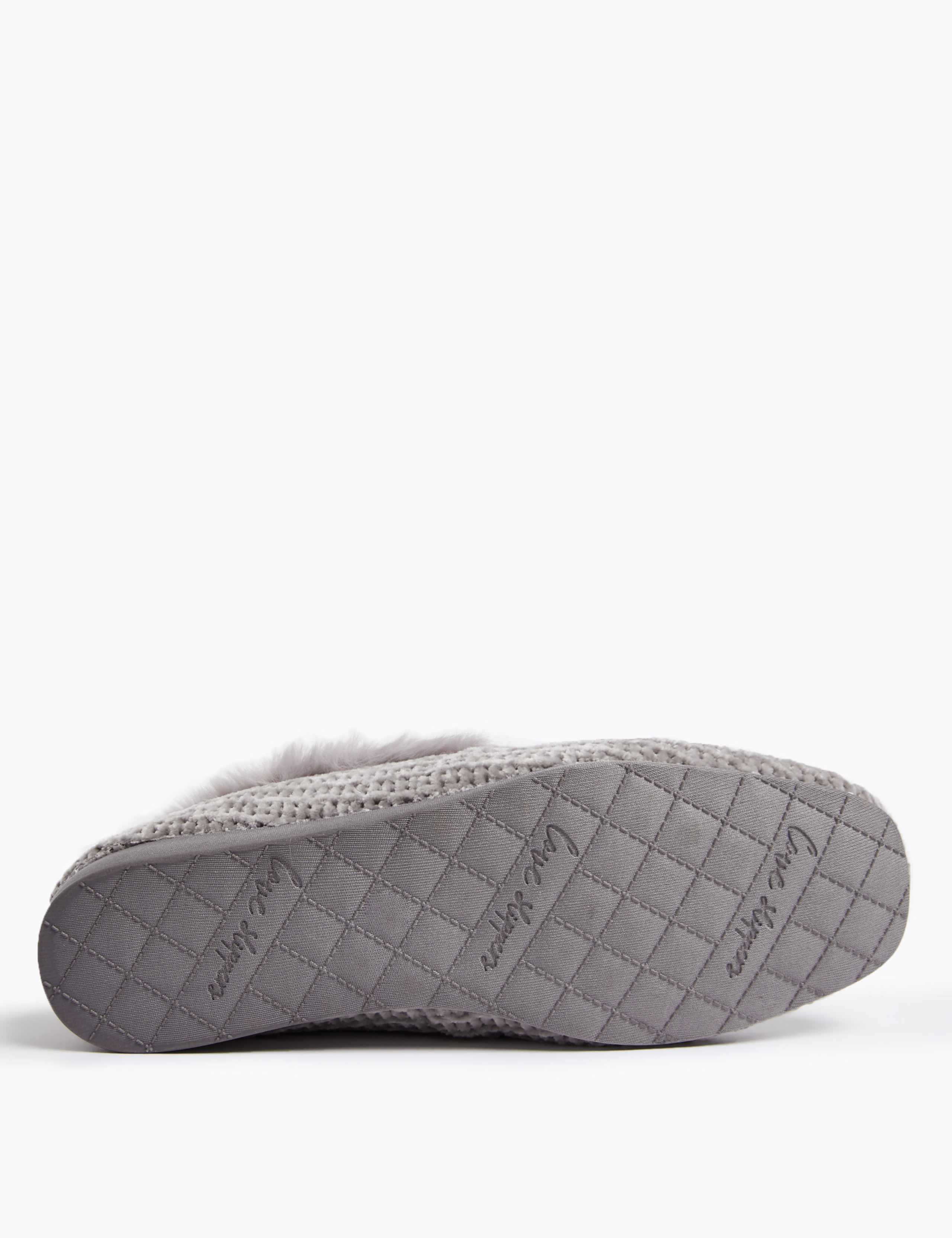 Chenille Square Toe Ballerina Slippers 4 of 4