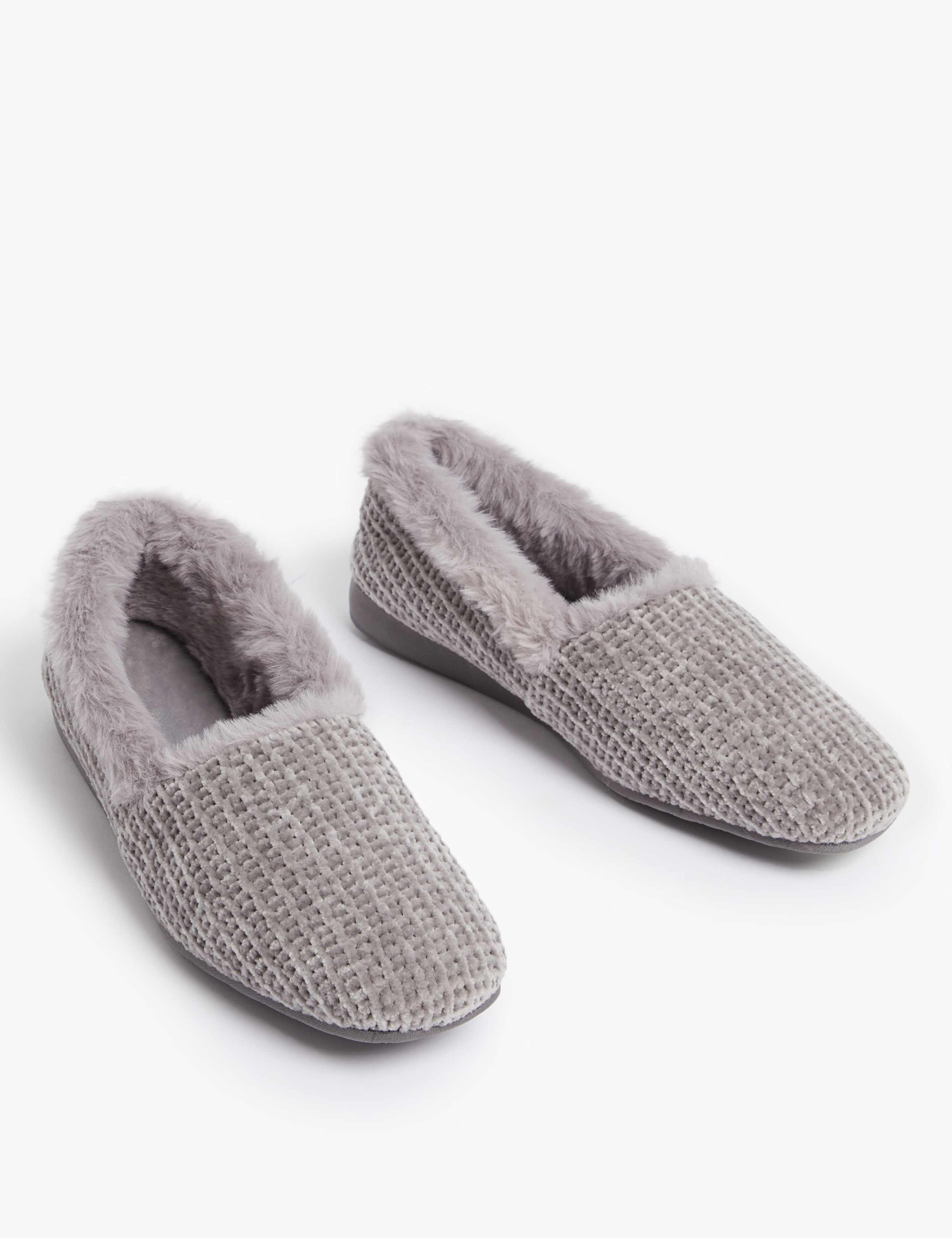 Chenille Square Toe Ballerina Slippers 2 of 4