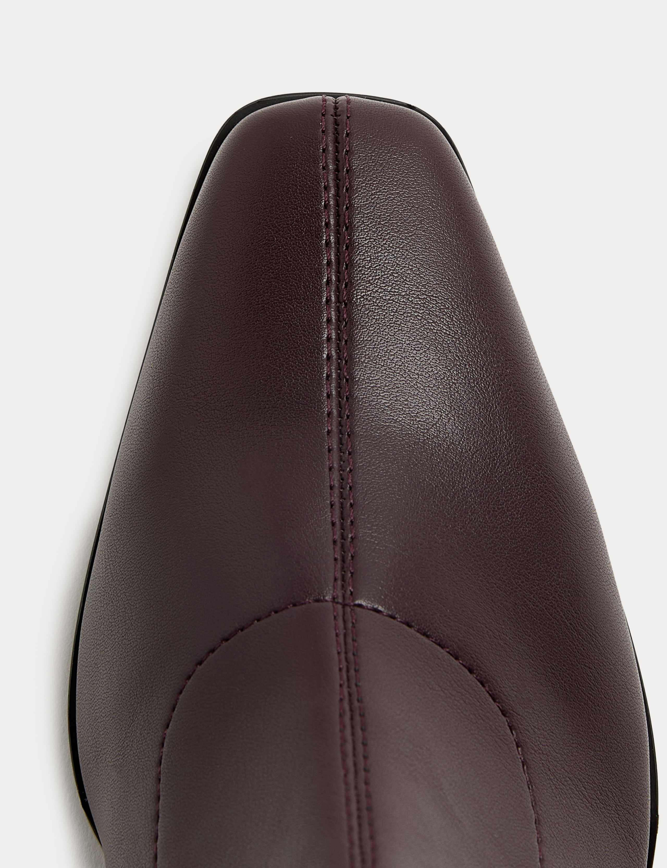 Block Heel Chisel Toe Sock Boots 3 of 3