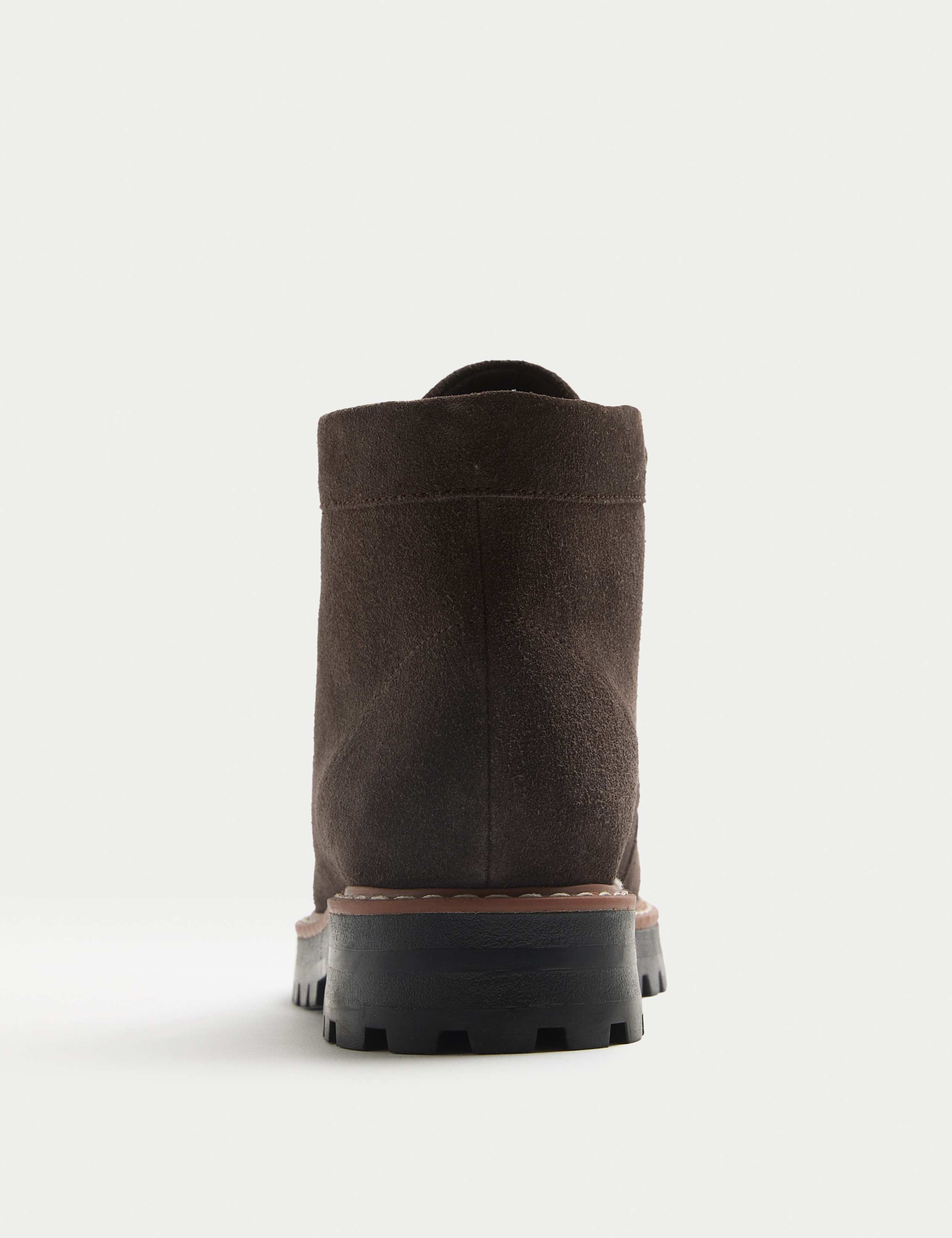 Suede Lace Up Chunky Ankle Boots 3 of 3