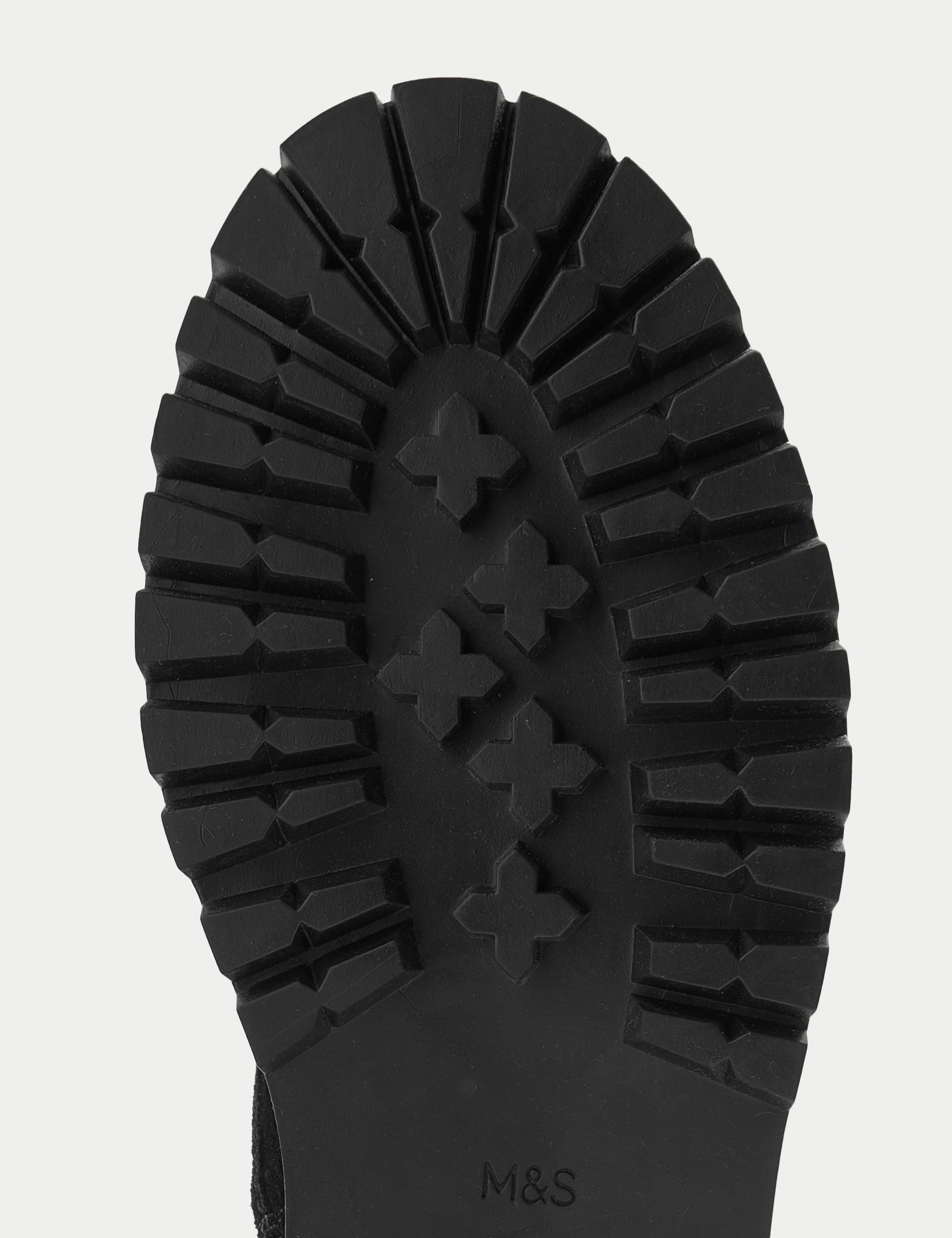 Suede Block Heel Ankle Boots 4 of 4