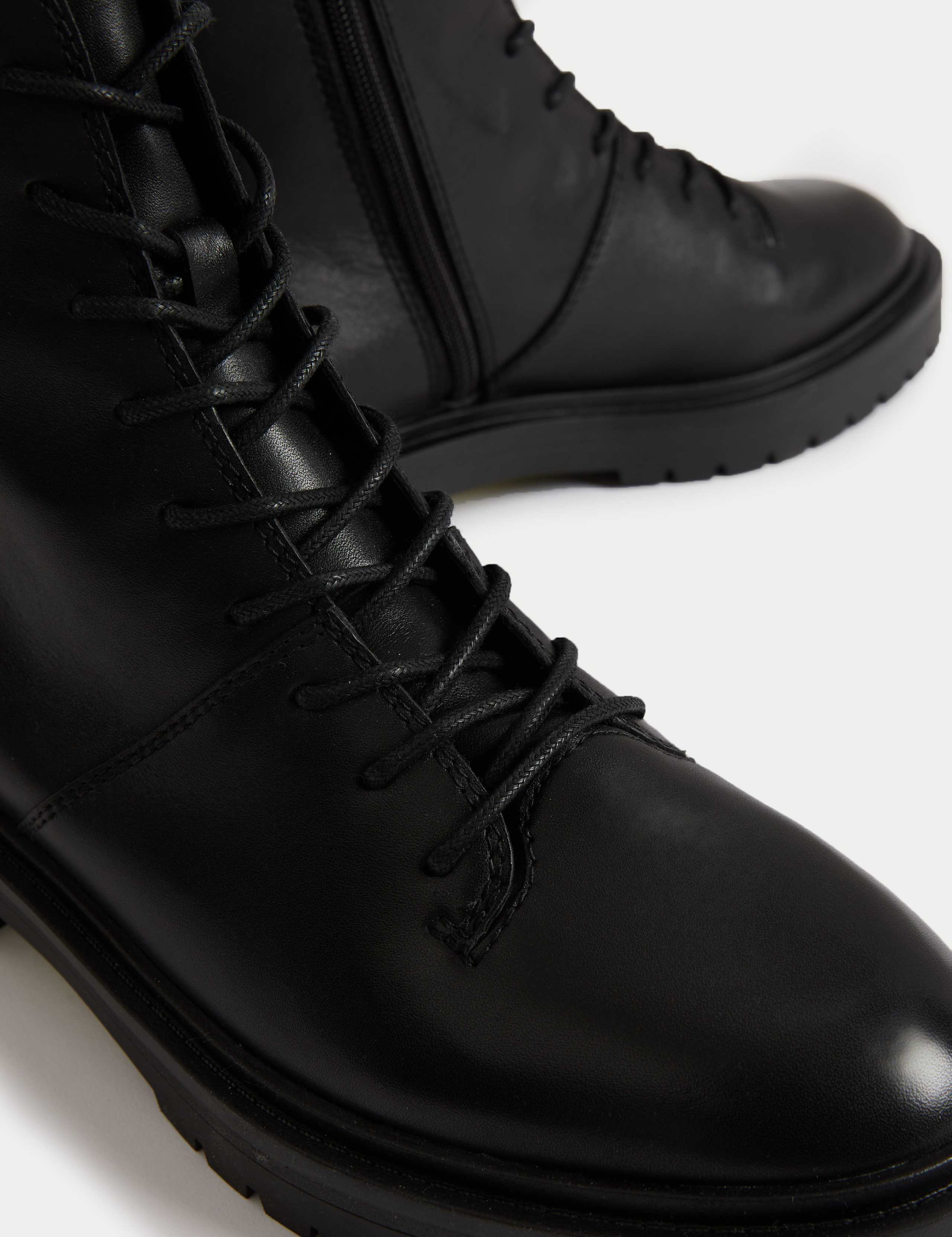 Leather Lace Up Ankle Boots 3 of 3