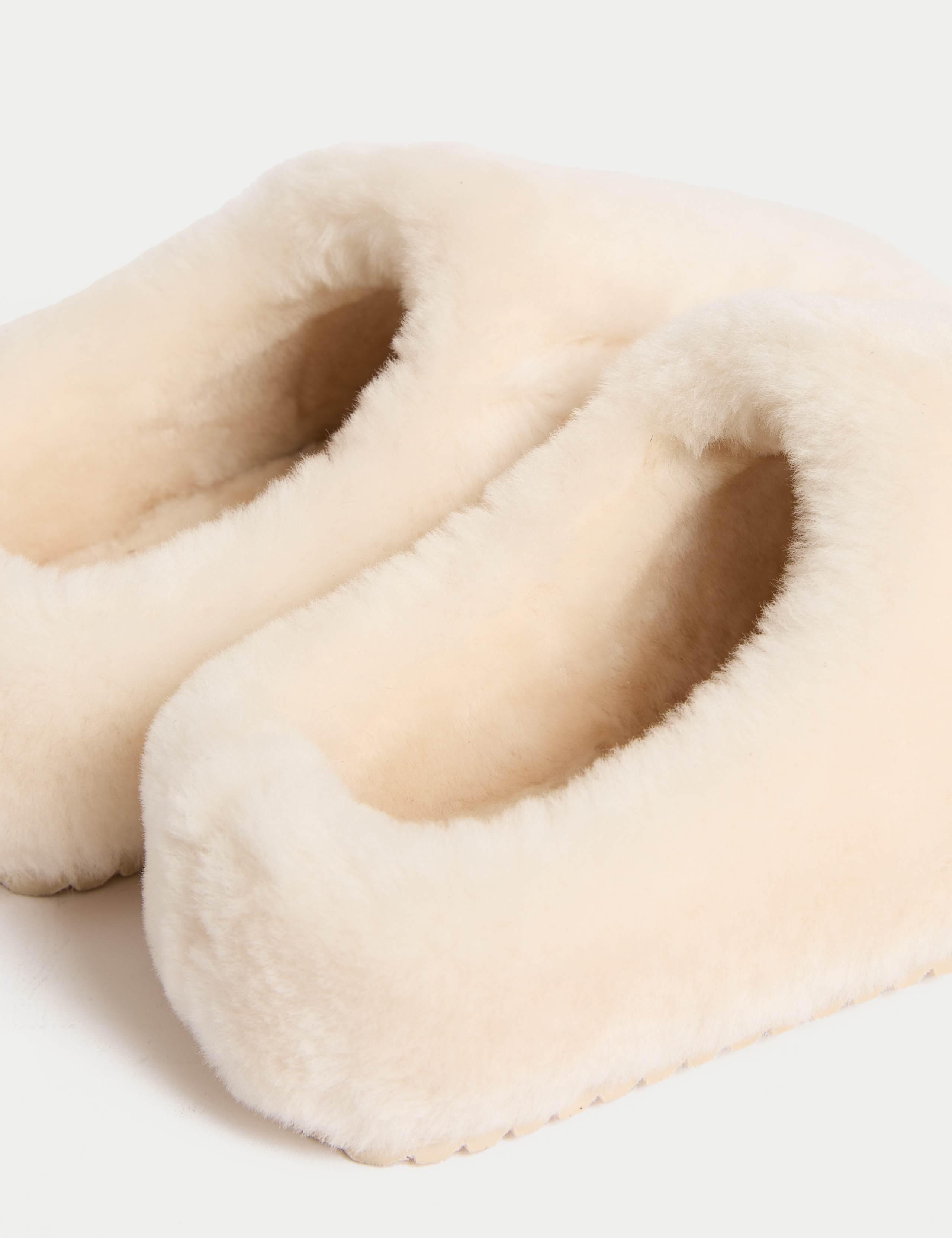 Leather Shearling Mule Slippers 3 of 3