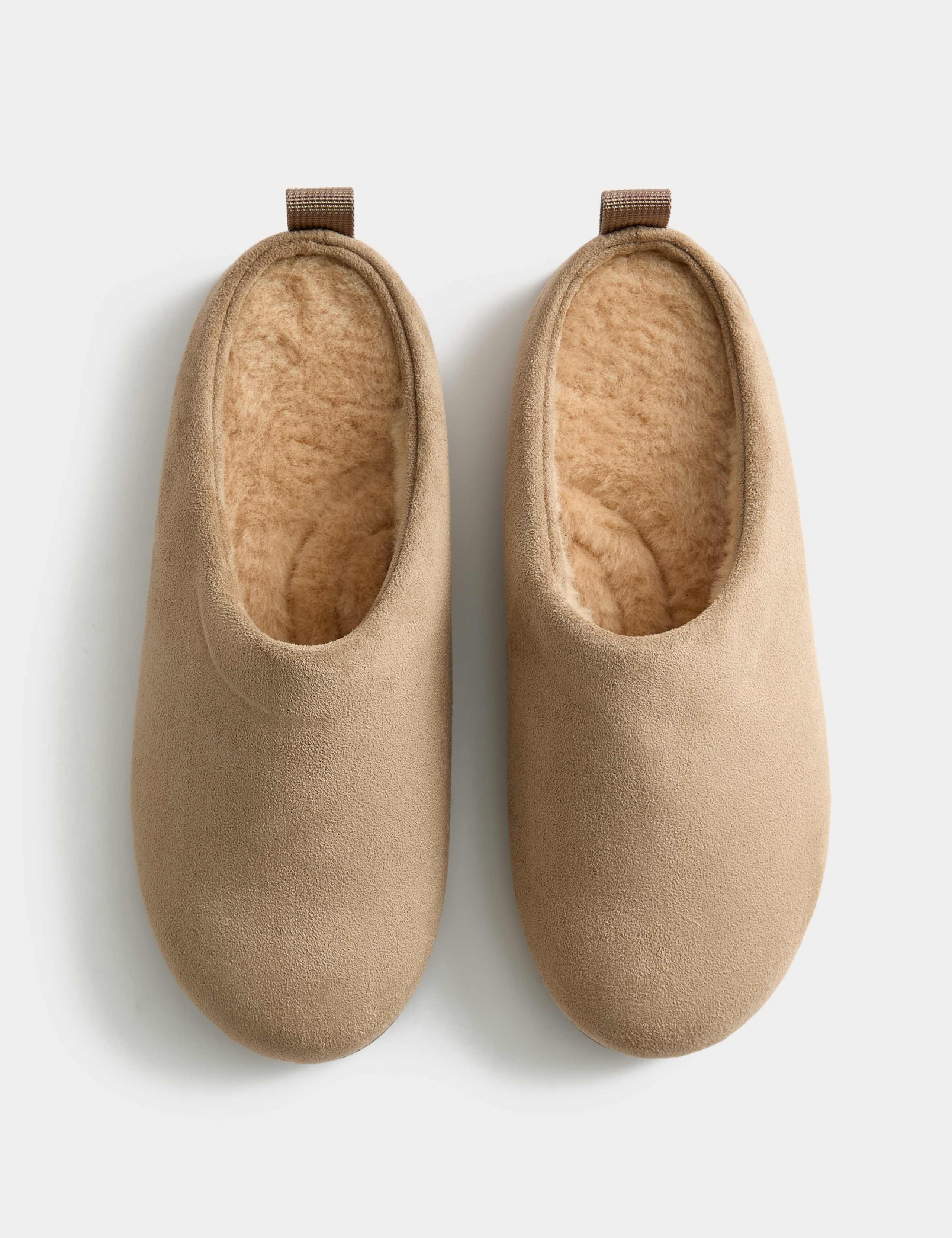 Faux Fur Lined Back Tab Mule Slippers 3 of 3