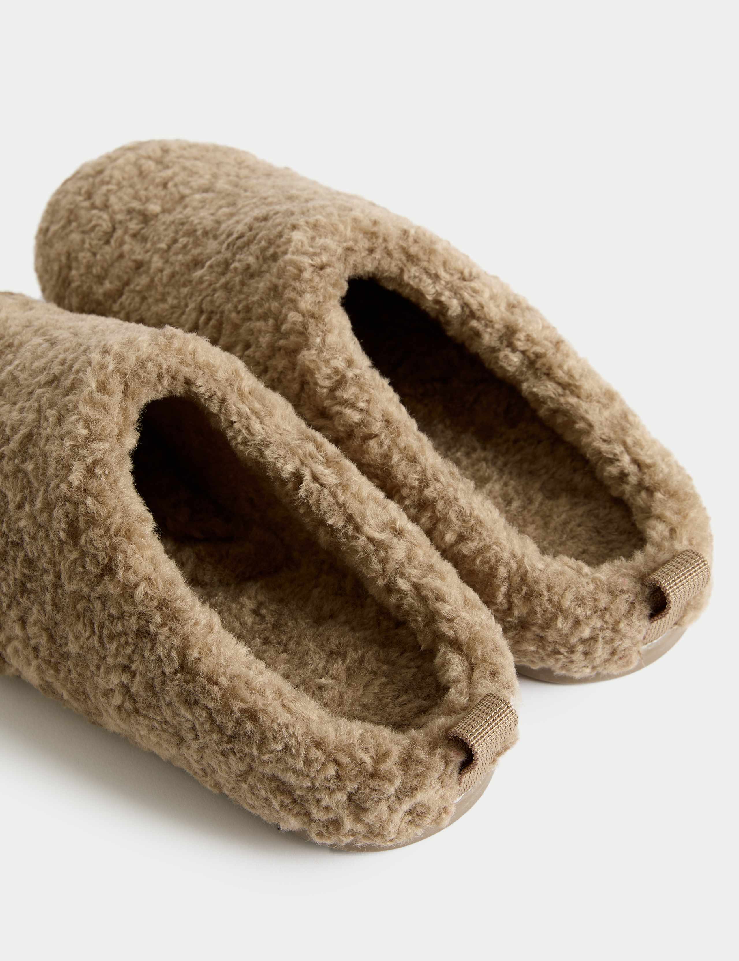 Borg Back Tab Mule Slippers 3 of 3