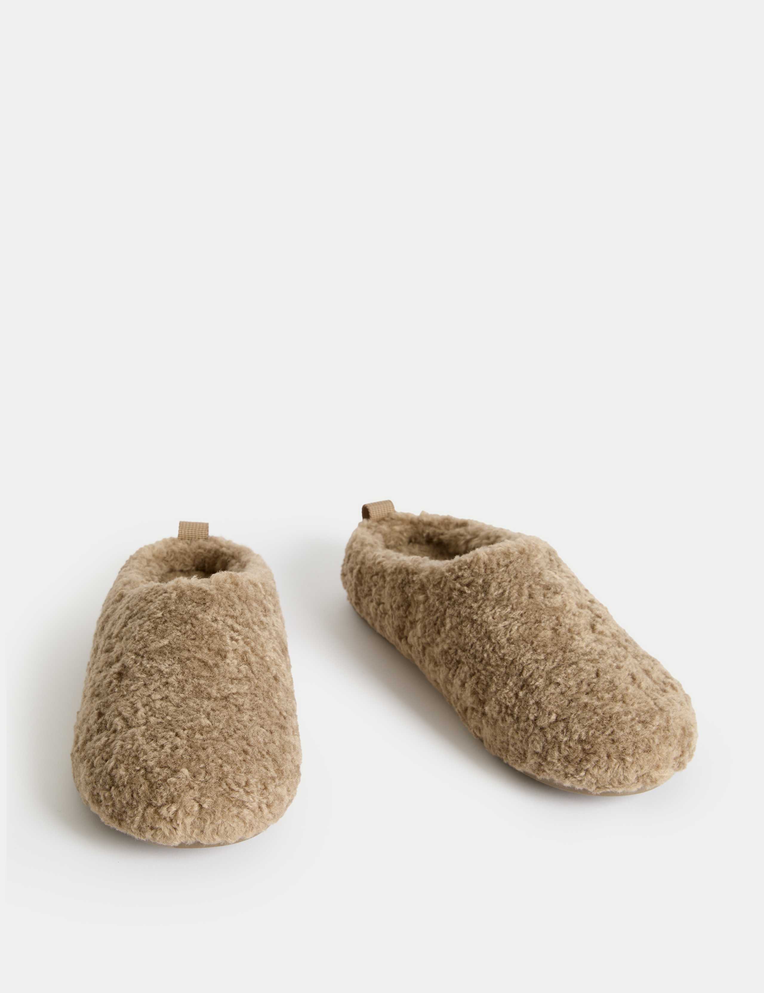 Borg Back Tab Mule Slippers 2 of 3
