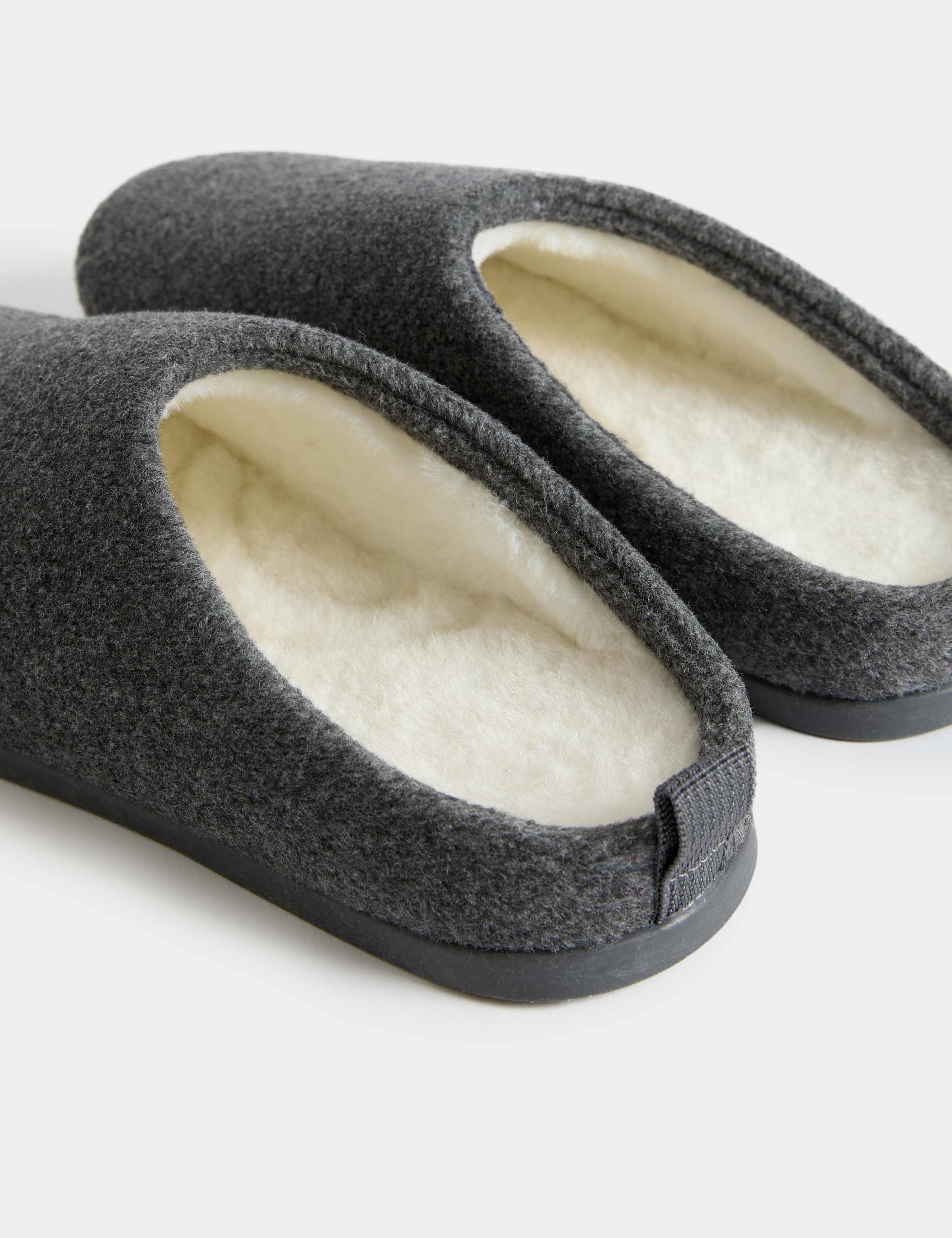 Felt Back Tab Mule Slippers 2 of 2