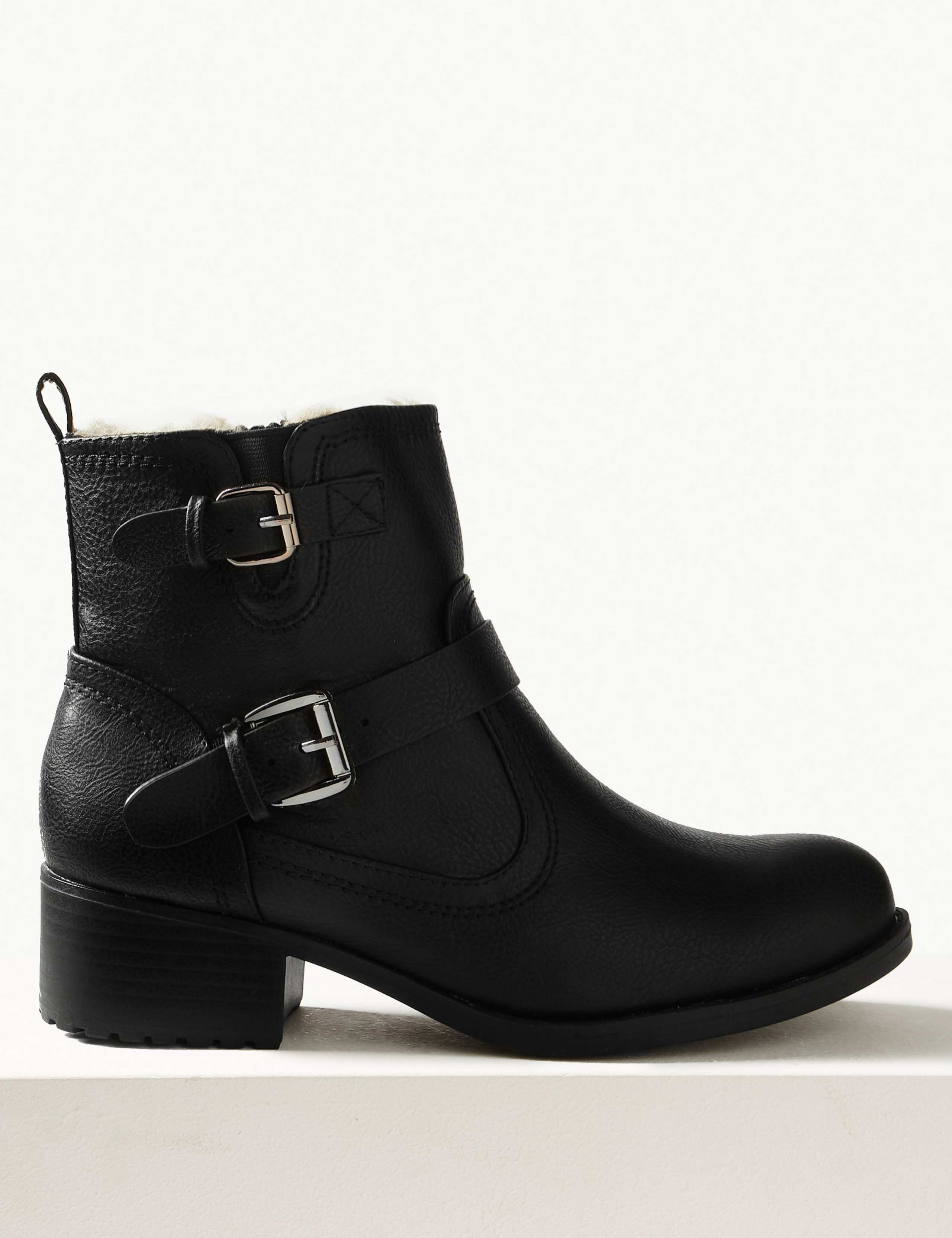 Biker Block Heel Ankle Boots 2 of 6