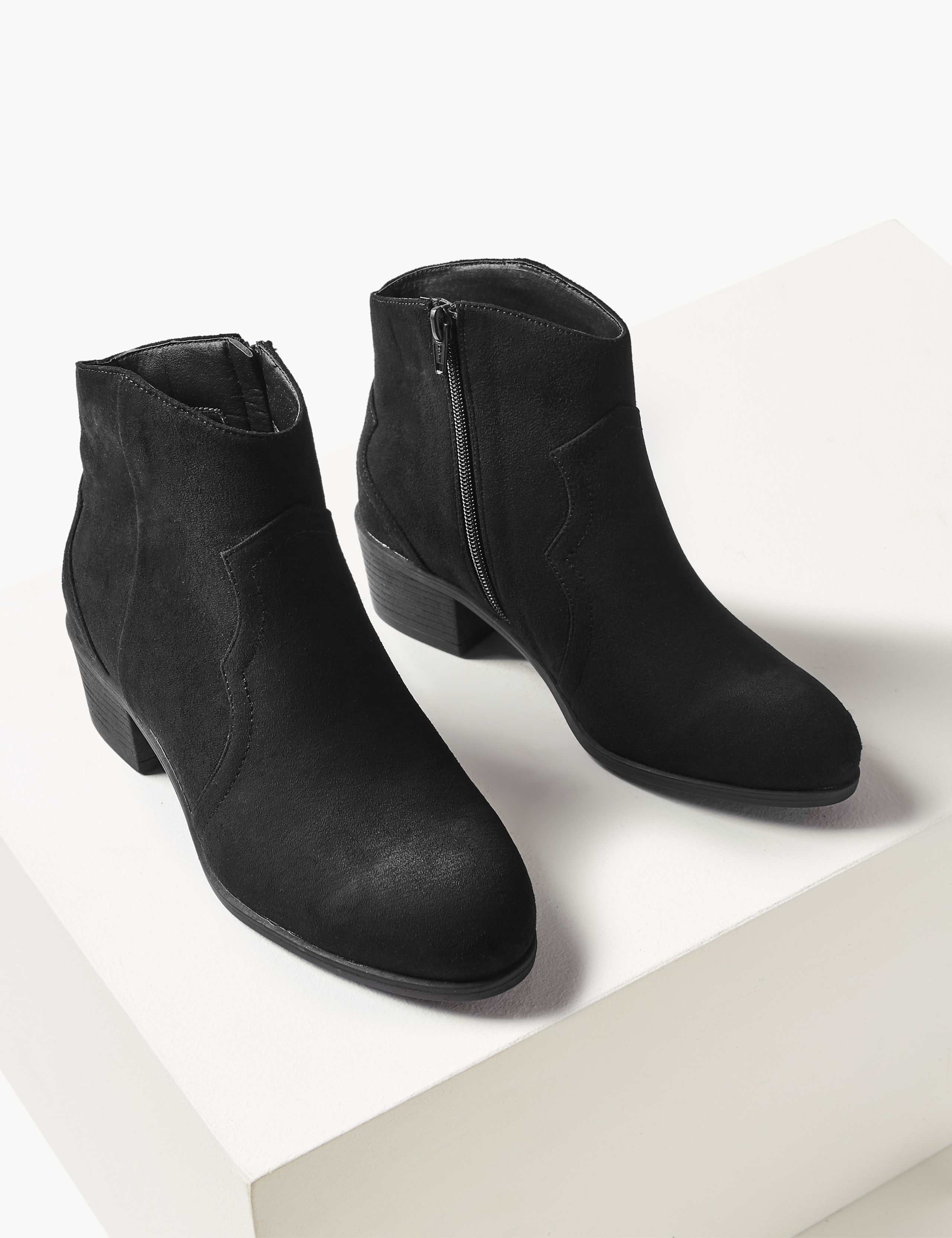 Wide Fit Western Ankle Boots 3 of 5