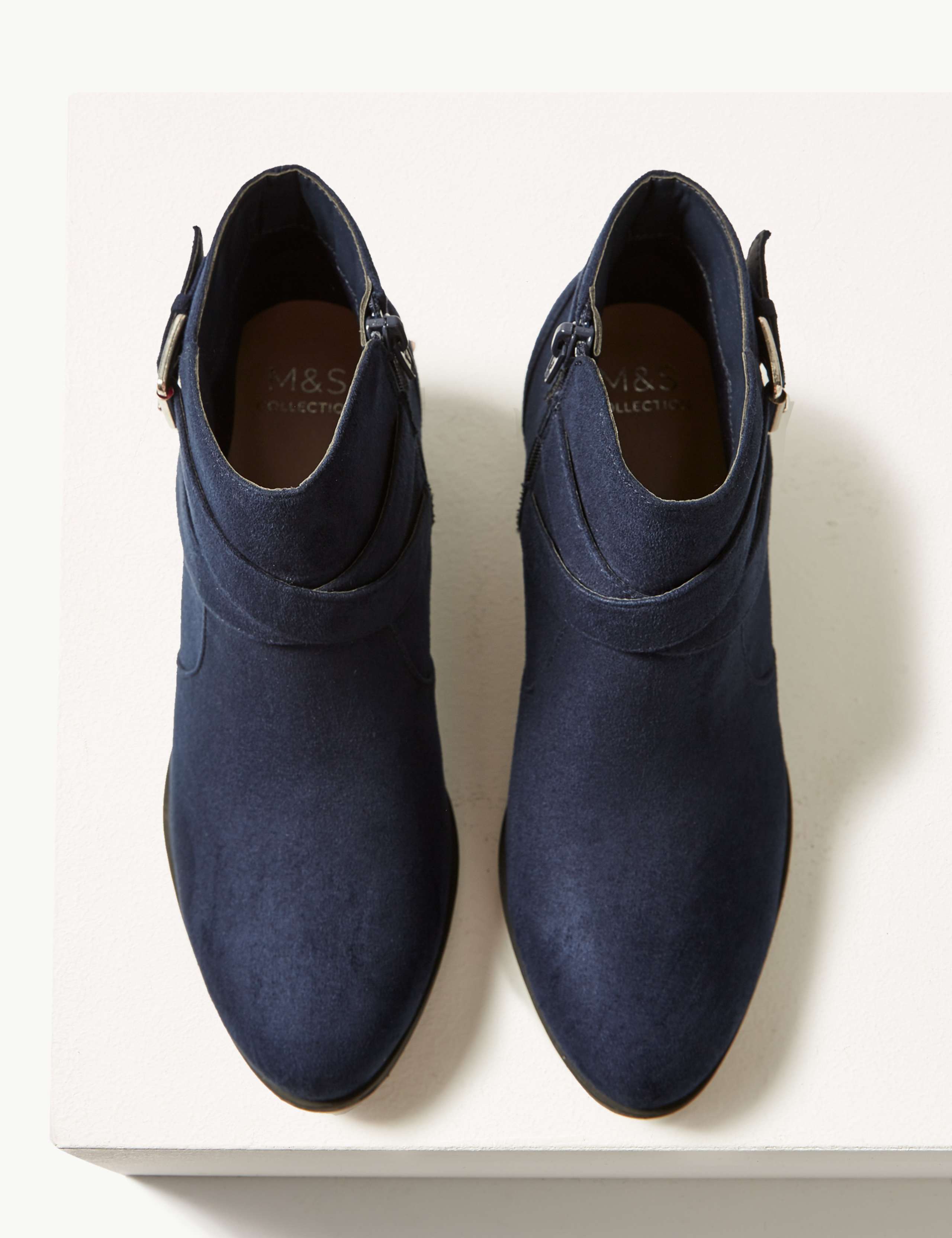 Buckle Block Heel Ankle Boots 6 of 6