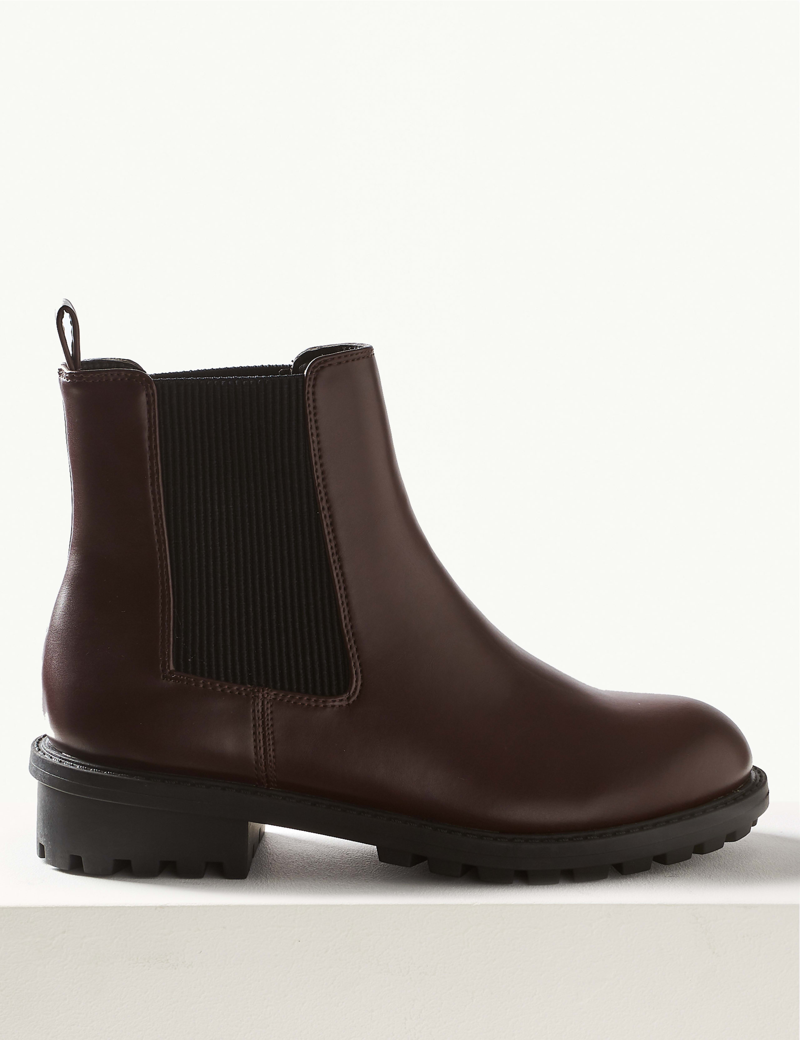 Chunky Heel Chelsea Ankle Boots 1 of 4