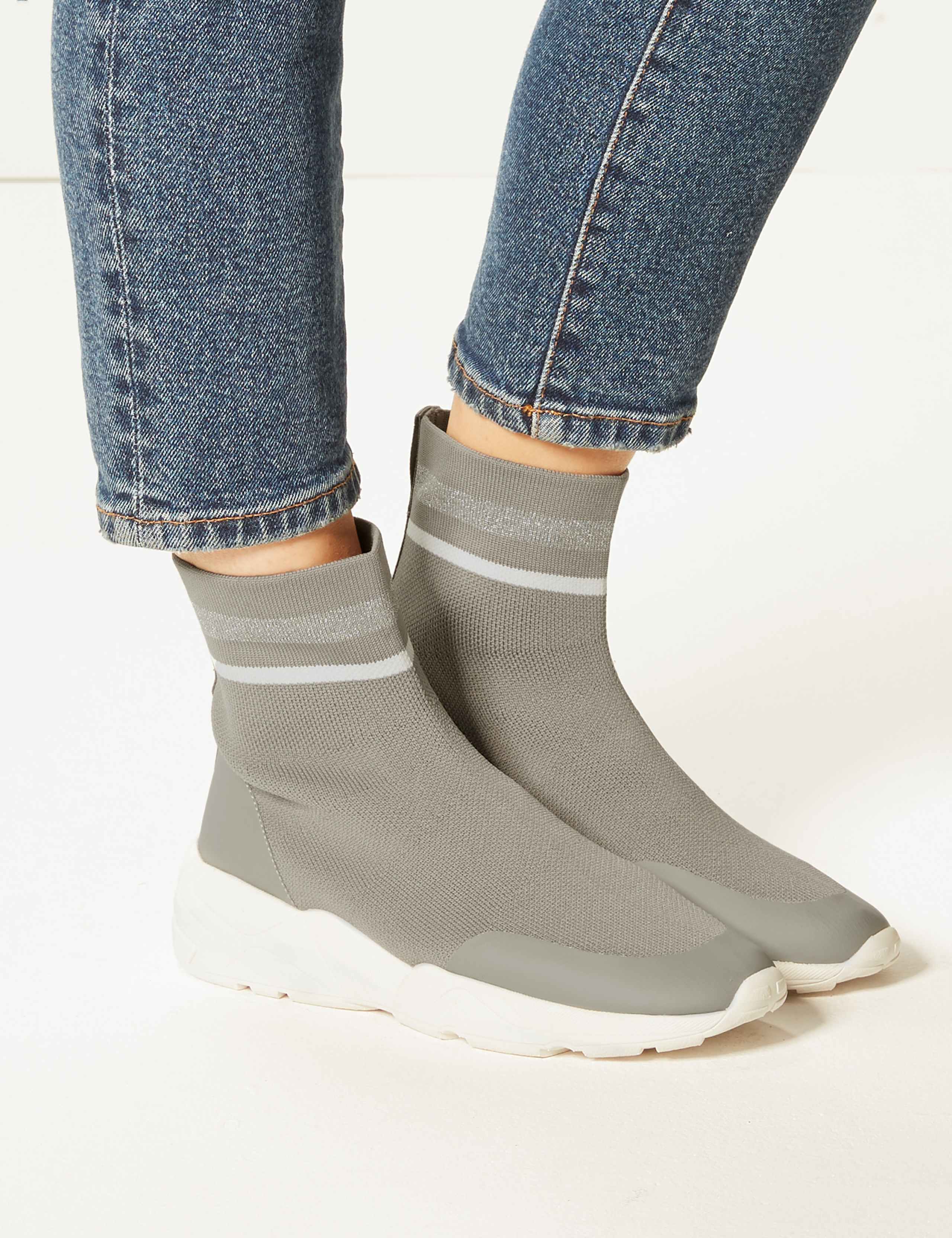 Athletic Knitted Sock Boots 1 of 4