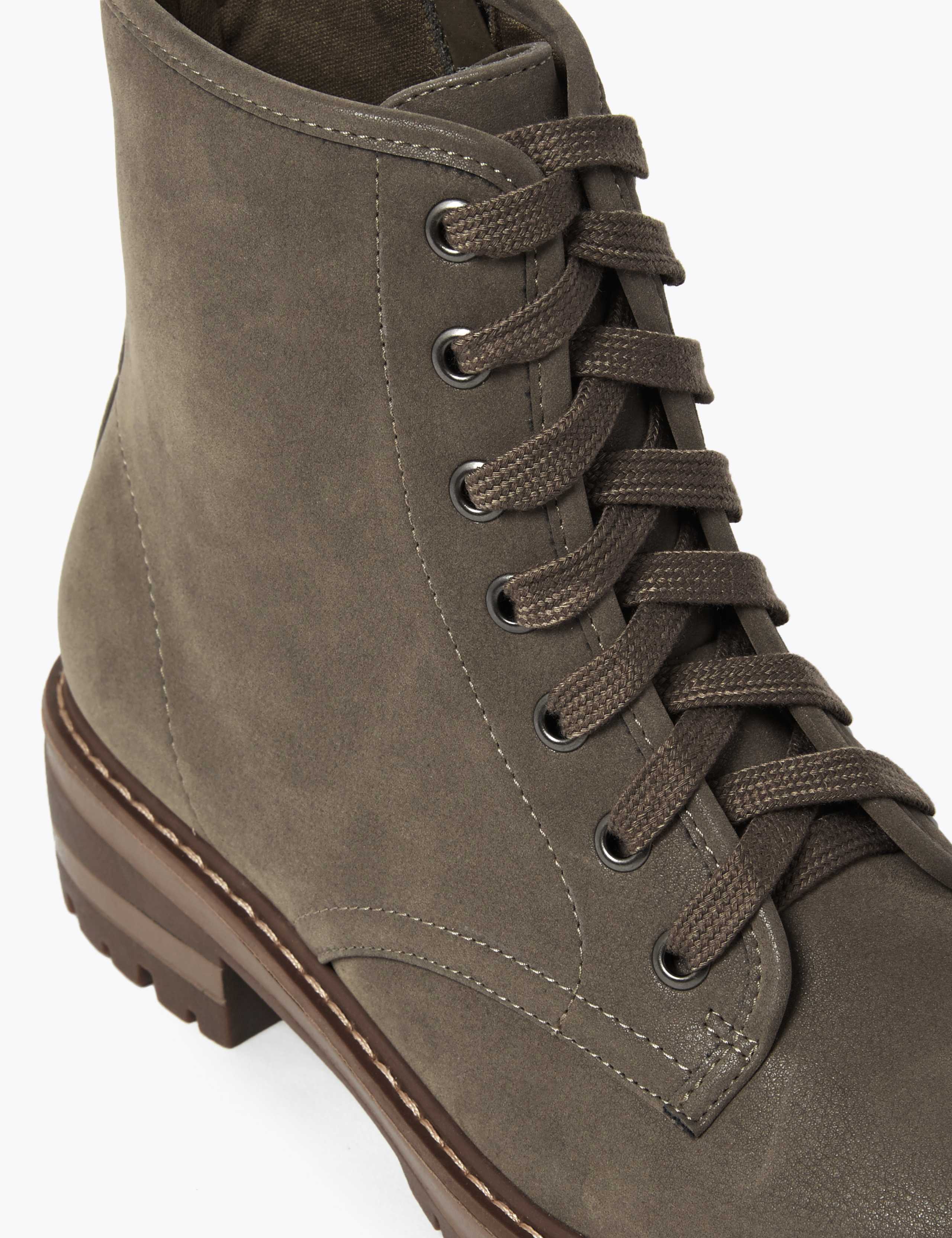 Lace Up Block Heel Ankle Boots 4 of 5