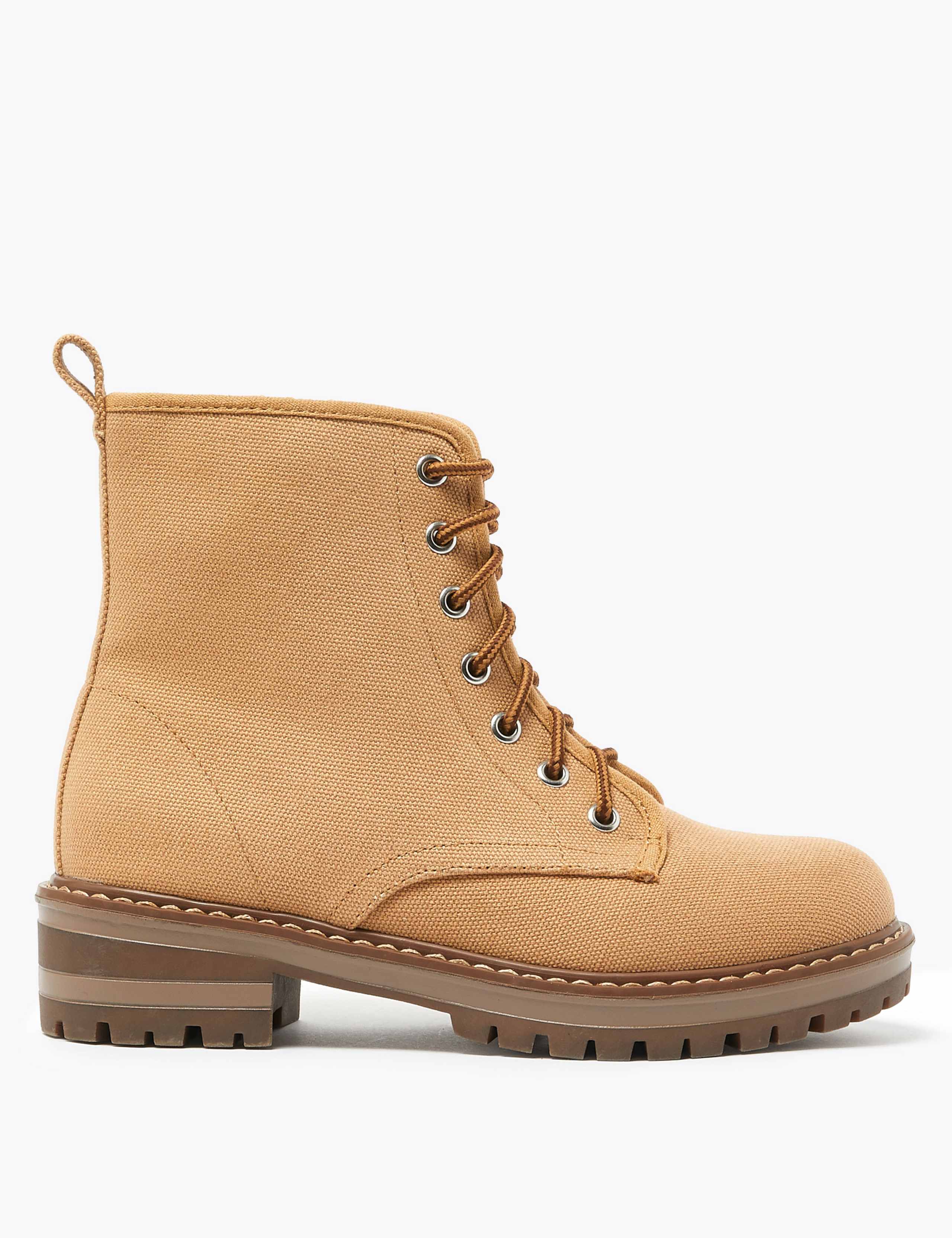 Lace Up Hiker Ankle Boots 2 of 5