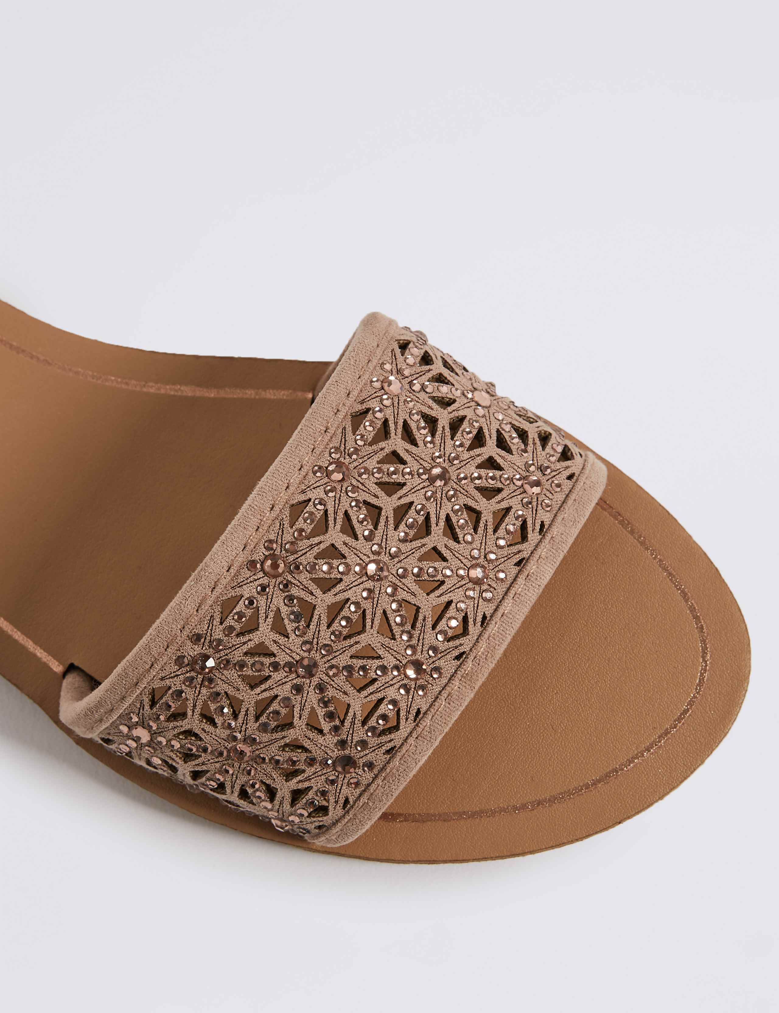 Sparkle Laser Cut Sandals 6 of 6