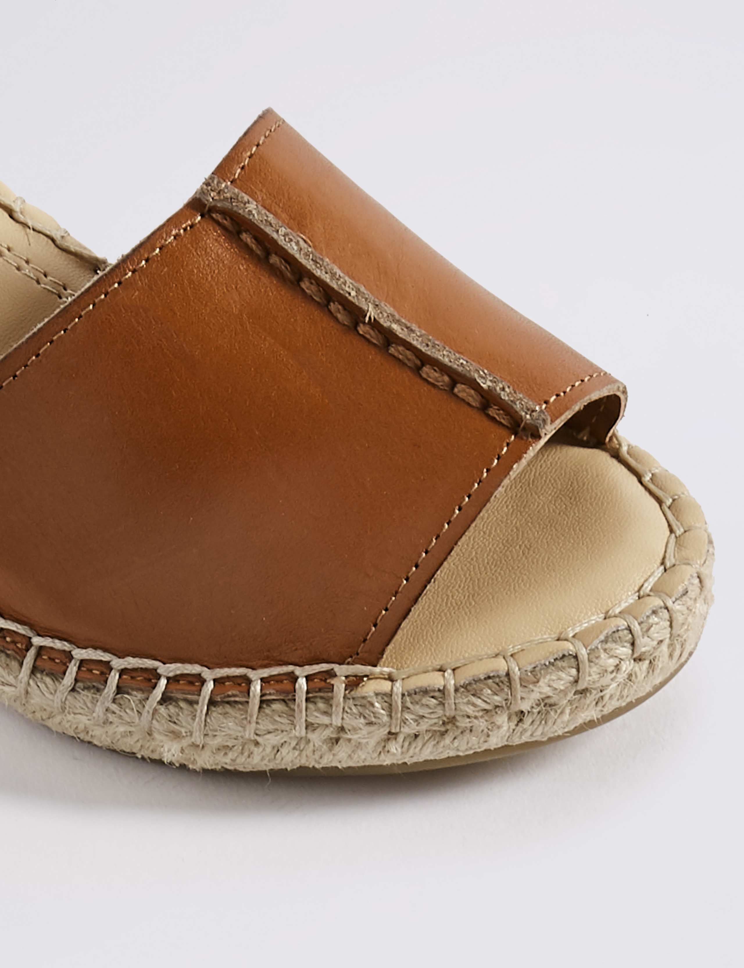 Leather Wedge Heel Espadrilles 6 of 6
