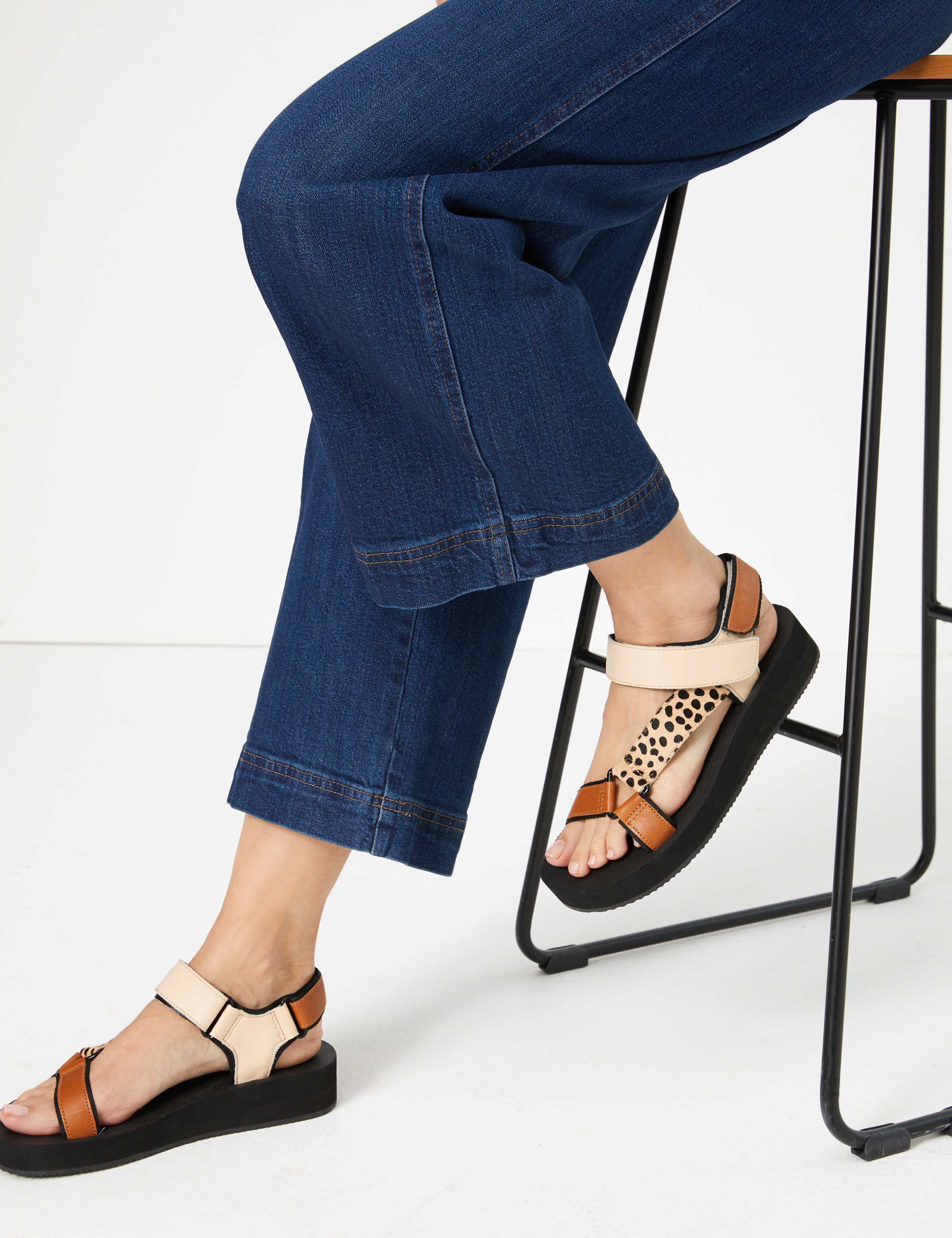Leather Strappy Sandals 1 of 5