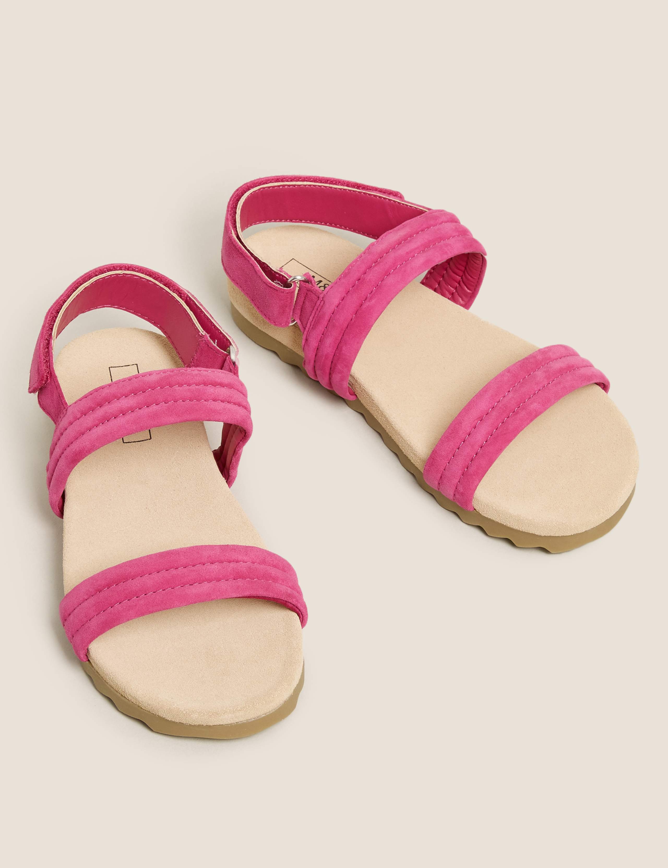 Suede Flat Sandals 2 of 5