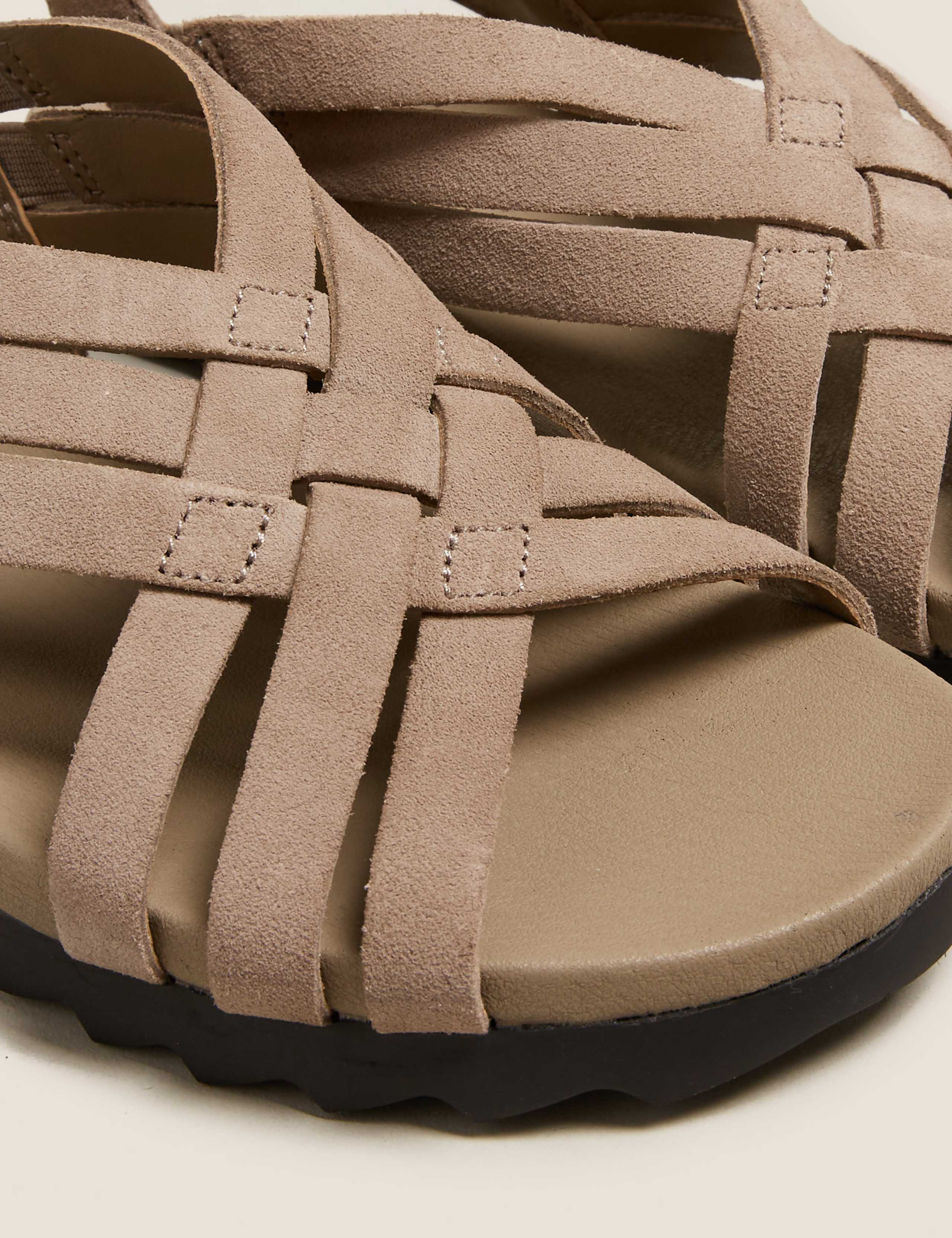 Suede Strappy Flat Gladiator Sandals 3 of 4