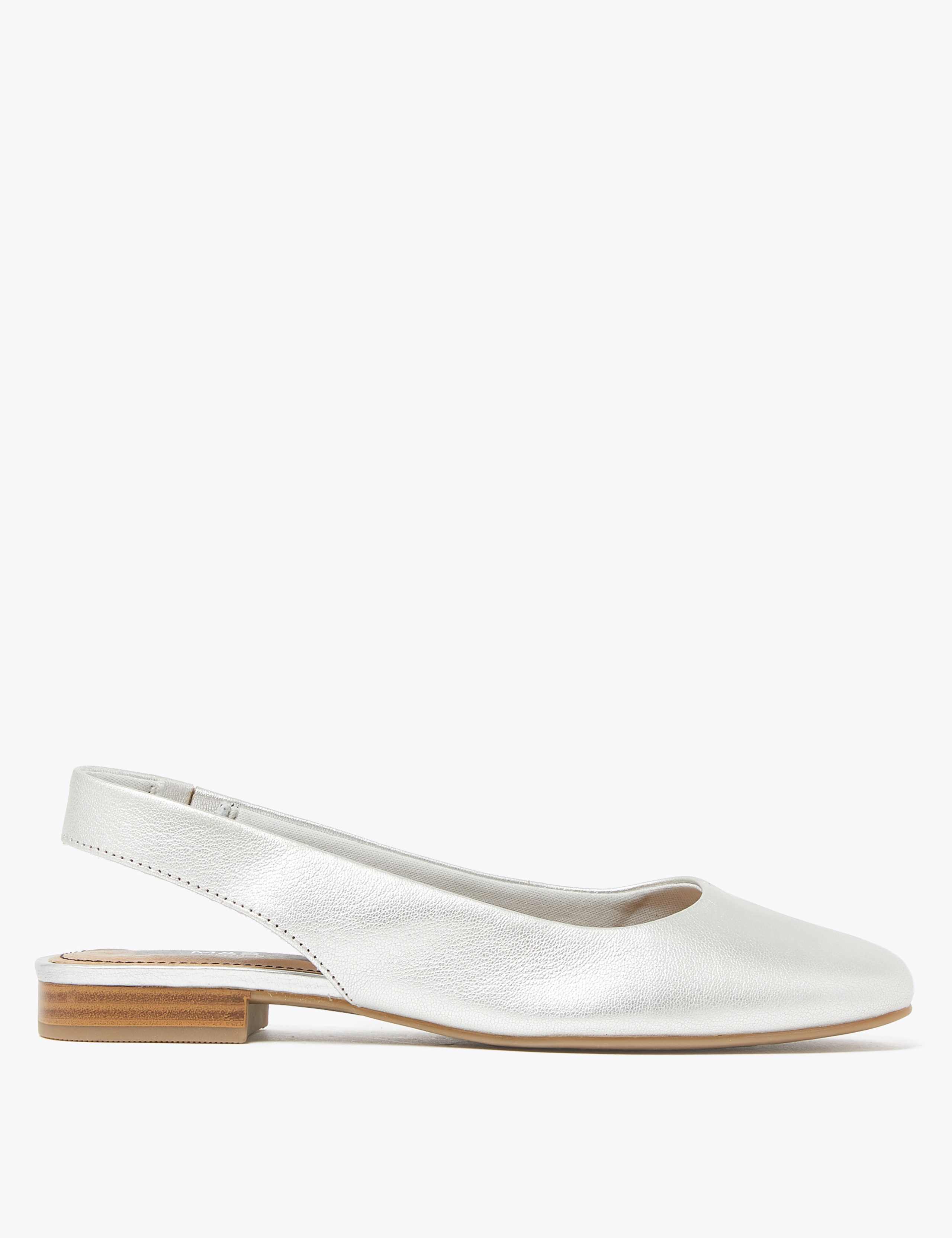 Leather Slingback Shoes 2 of 5