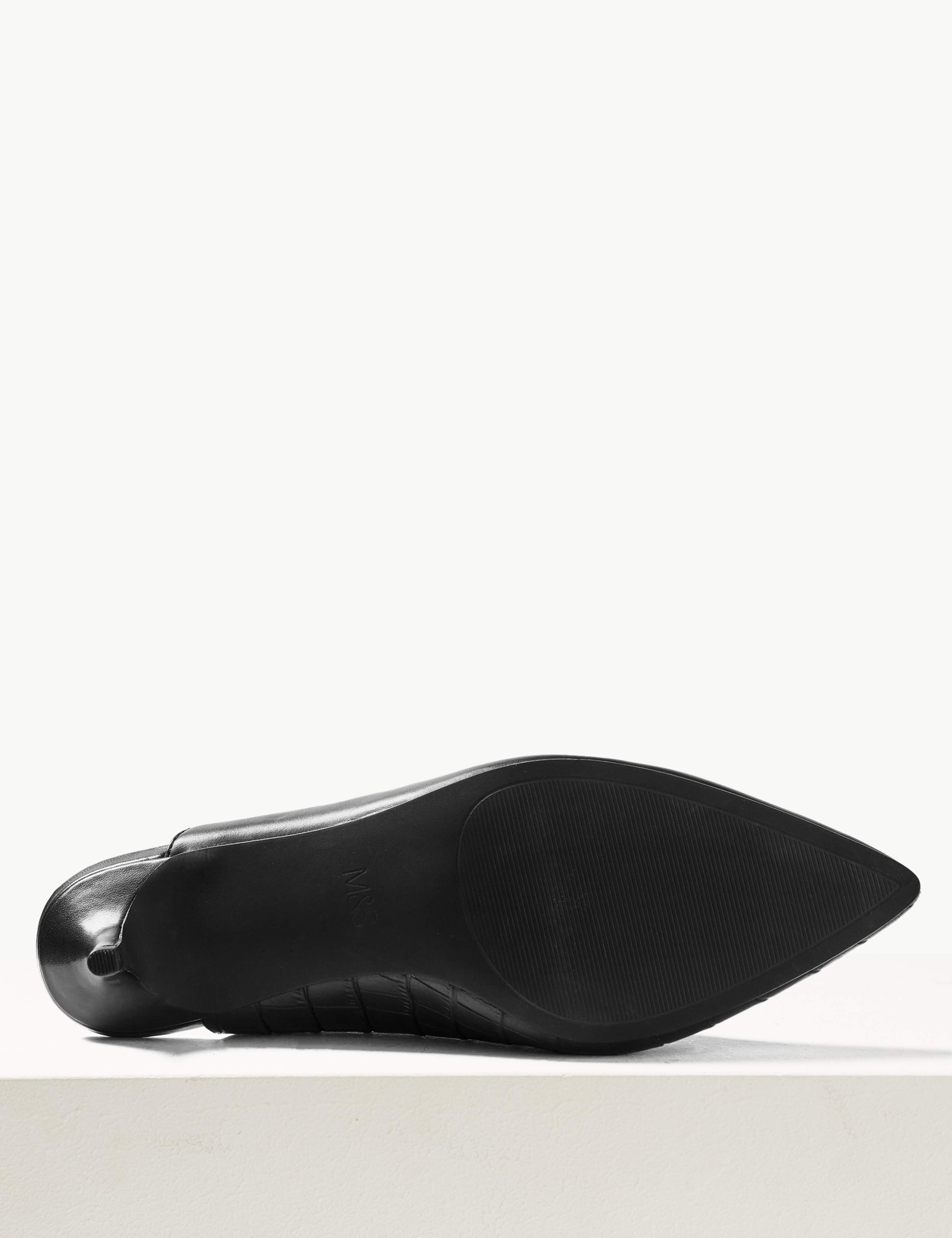 Leather Kitten Heel Mule Shoes 5 of 5